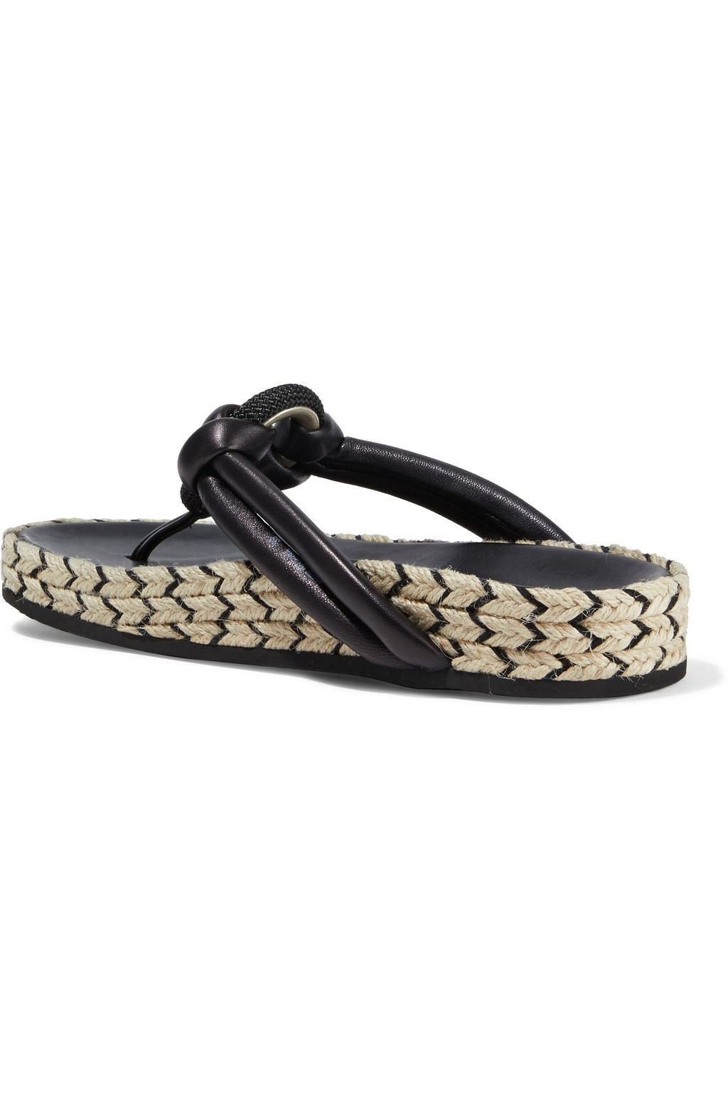 RAG & BONE Eva embellished leather espadrille sandals
