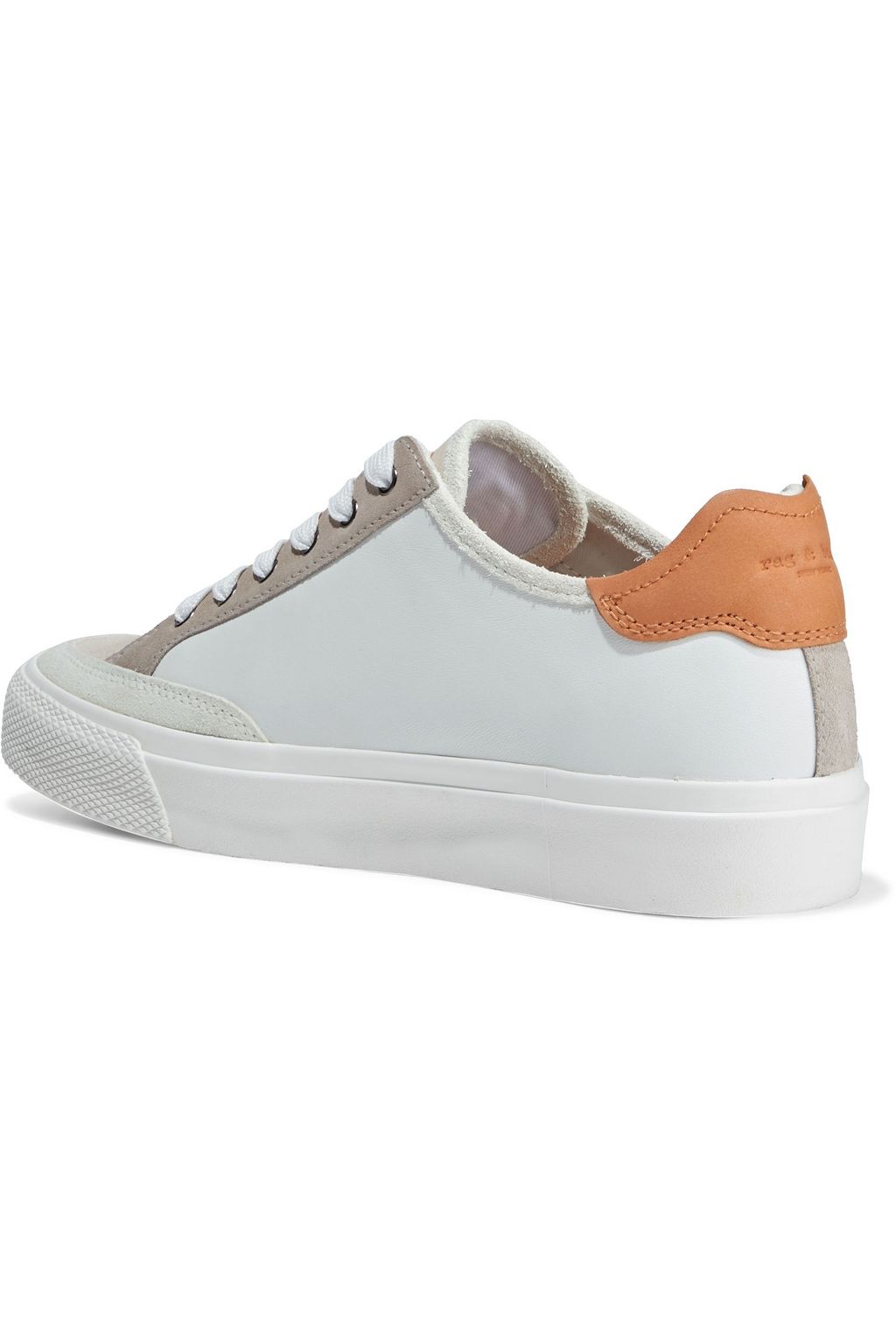 RAG & BONE RB Army color-block leather and suede sneakers