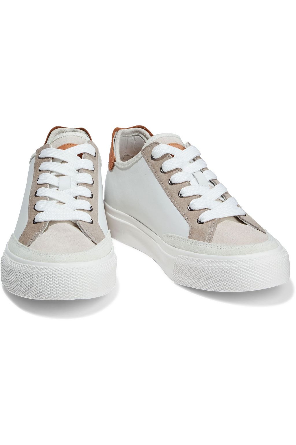 RAG & BONE RB Army color-block leather and suede sneakers