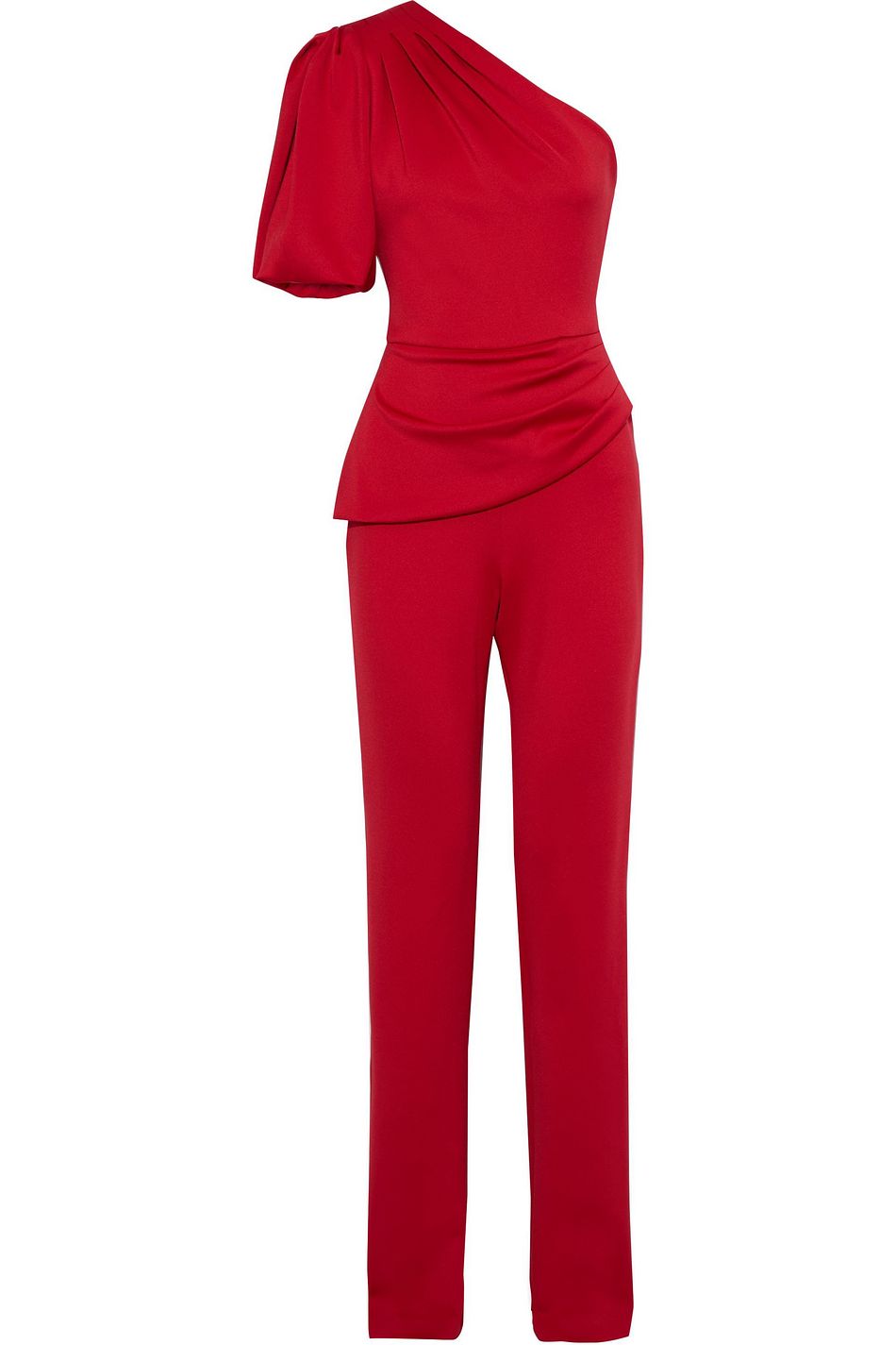 black halo peplum jumpsuit