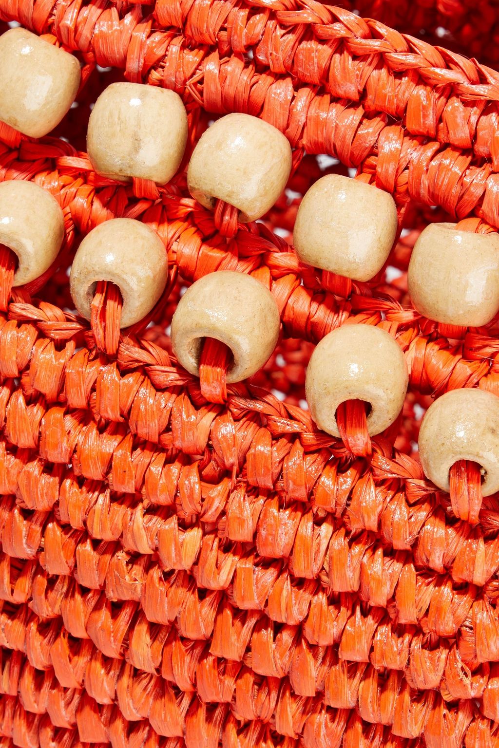 SENSI STUDIO Bead-embellished woven toquilla straw tote