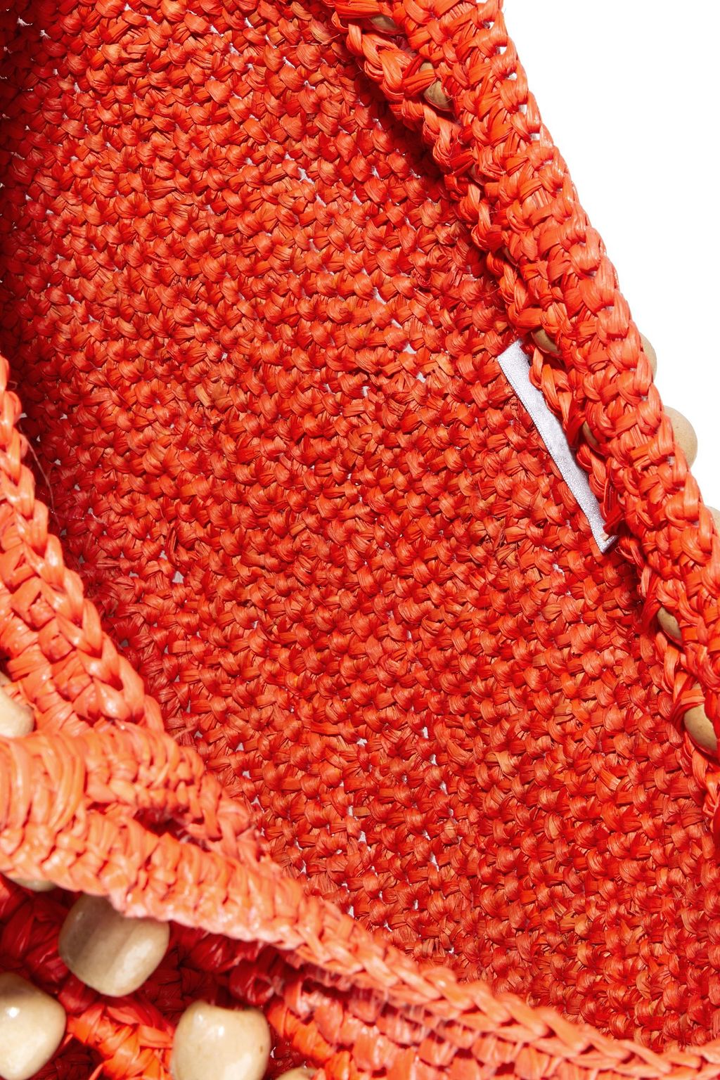 SENSI STUDIO Bead-embellished woven toquilla straw tote