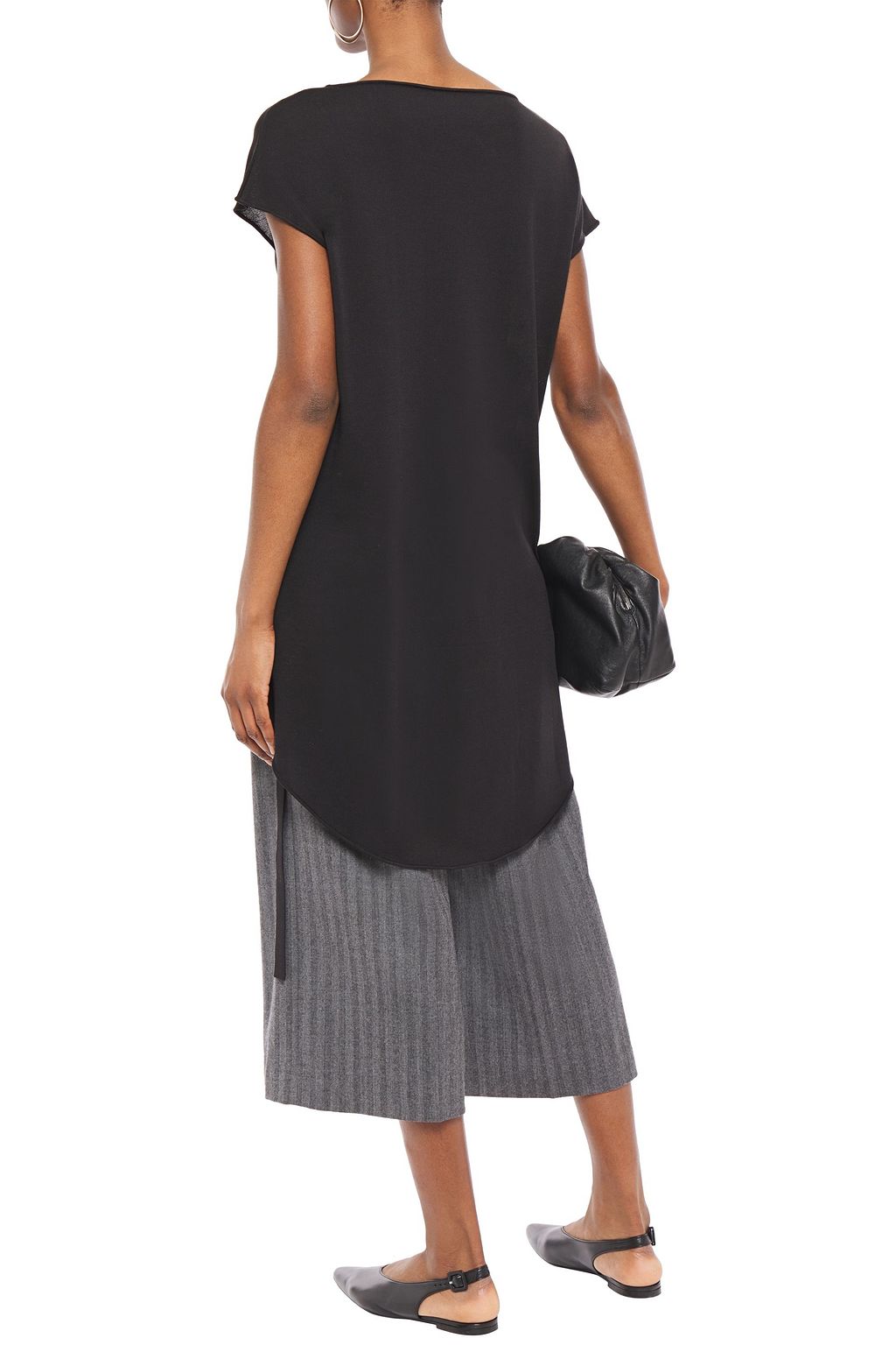 GENTRYPORTOFINO Silk and cotton-blend top