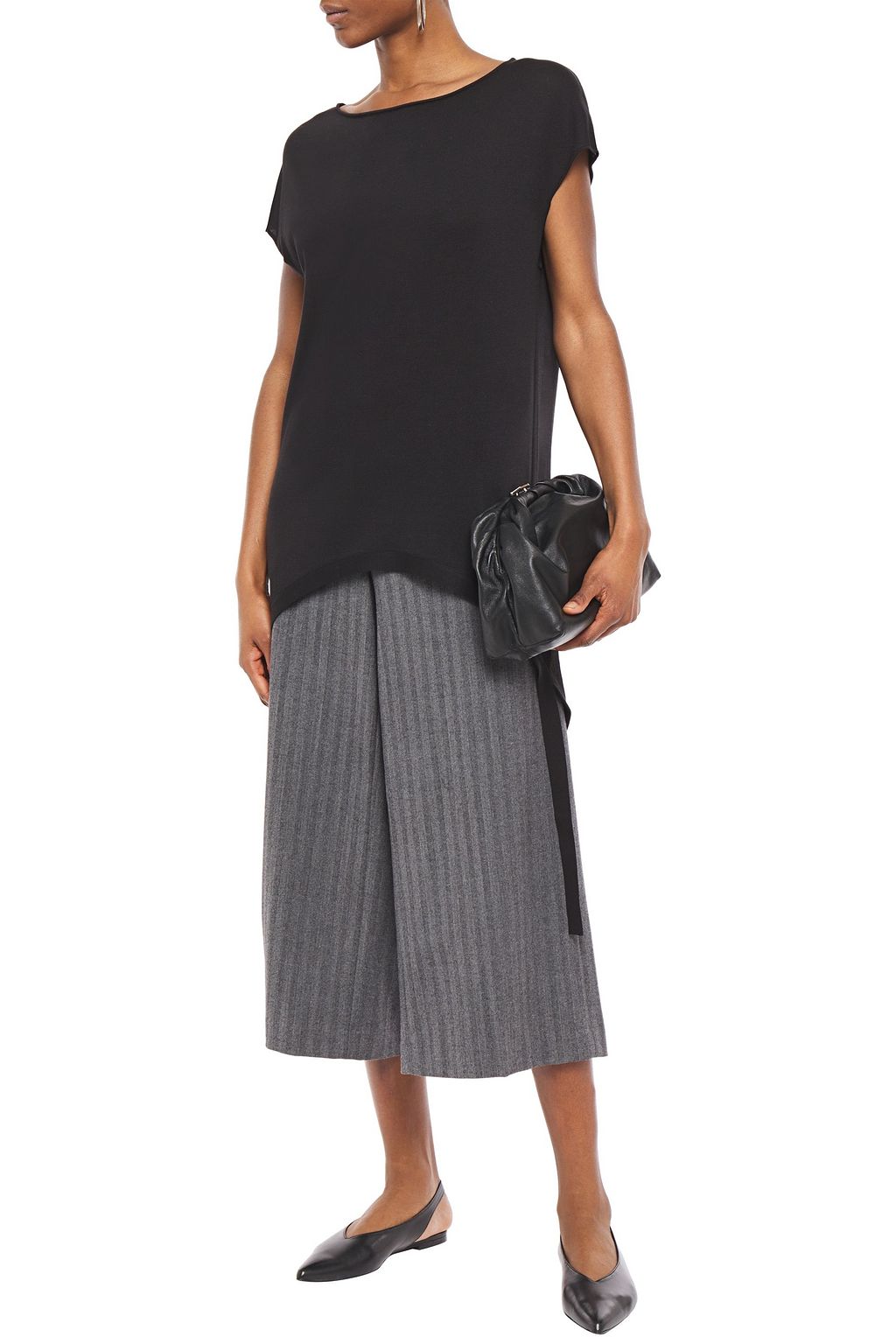 GENTRYPORTOFINO Silk and cotton-blend top