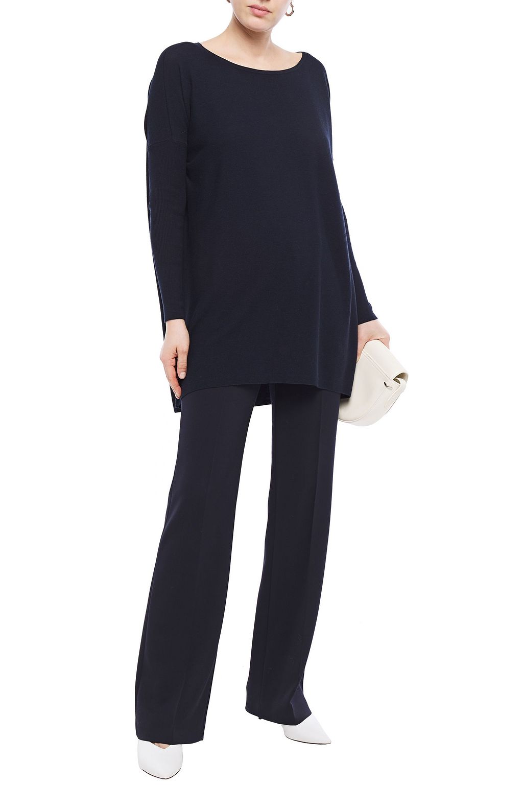 GENTRYPORTOFINO Cotton and cashmere-blend sweater