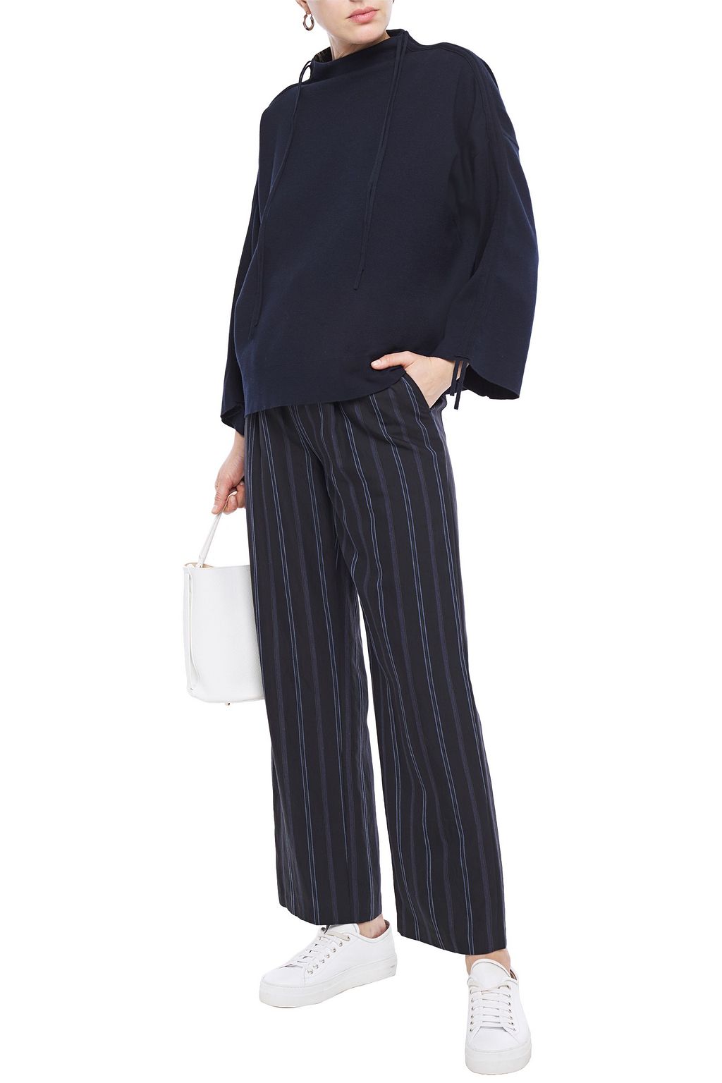 GENTRYPORTOFINO Cotton, cashmere and silk-blend sweater