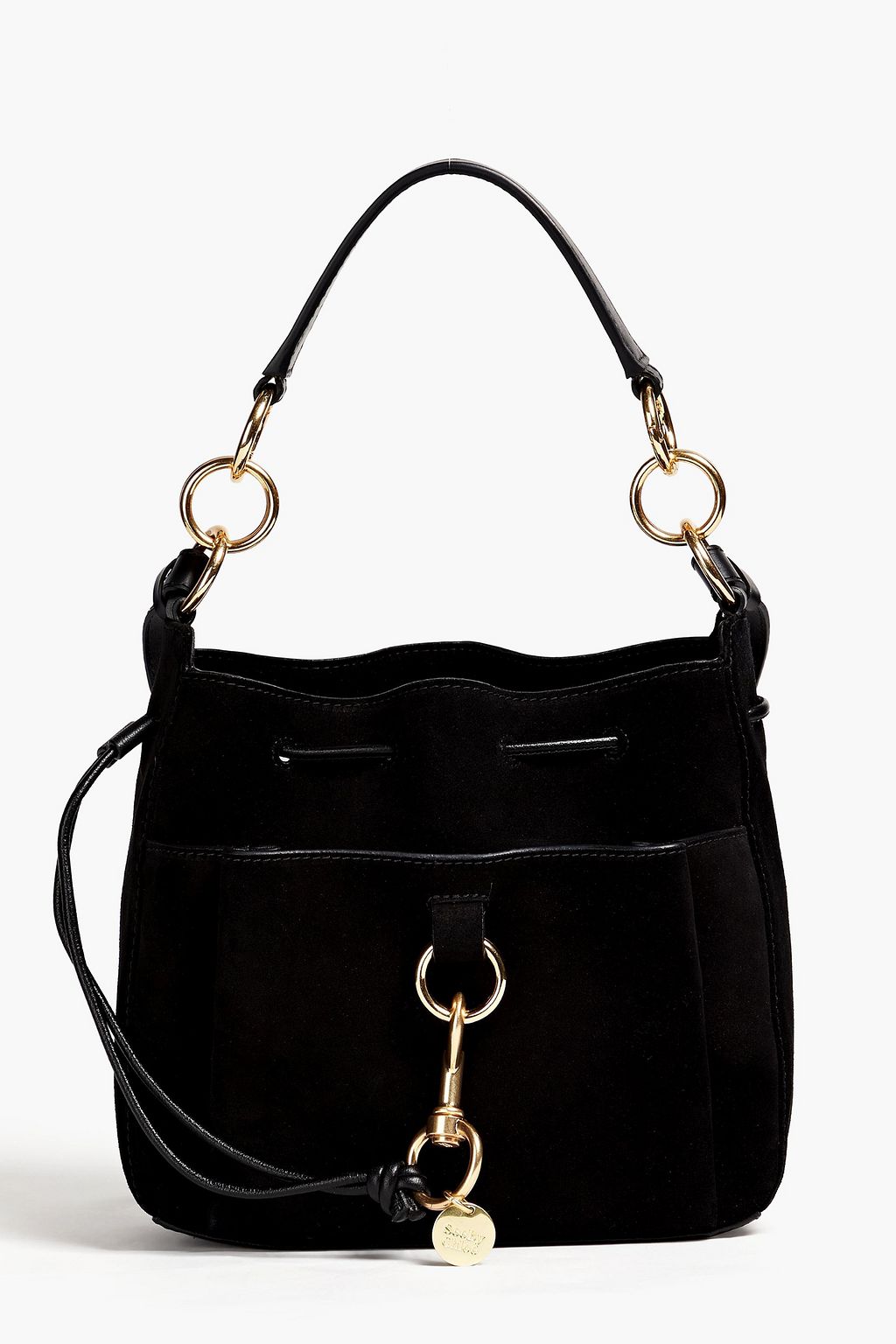 SEE BY CHLOÉ Tony medium suede and leather shoulder bag