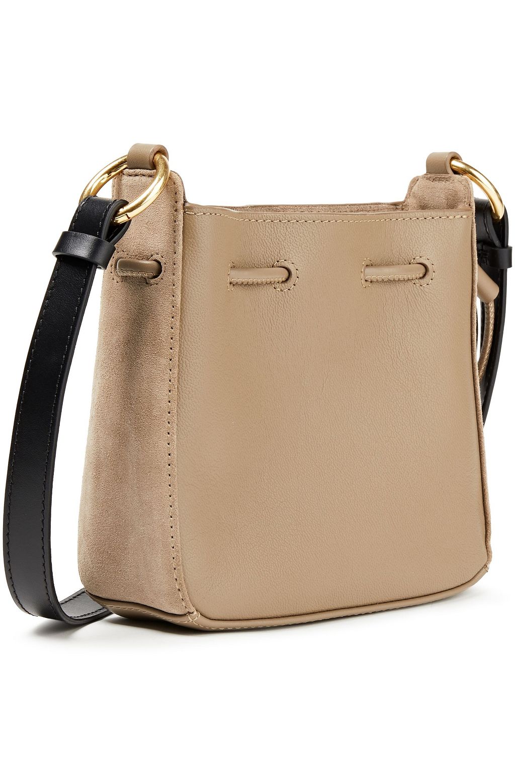 SEE BY CHLOÉ Tony leather-paneled suede bucket bag