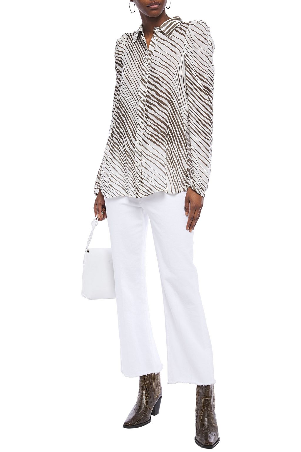 SEE BY CHLOÉ Printed gauze shirt