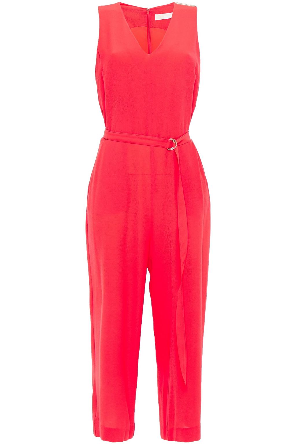 kondensator Arv Rouse Tomato red Cropped belted crepe wide-leg jumpsuit | Sale up to 70% off |  THE OUTNET | MICHAEL MICHAEL KORS | THE OUTNET