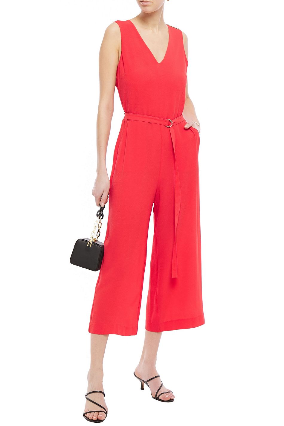 michael kors red jumpsuit