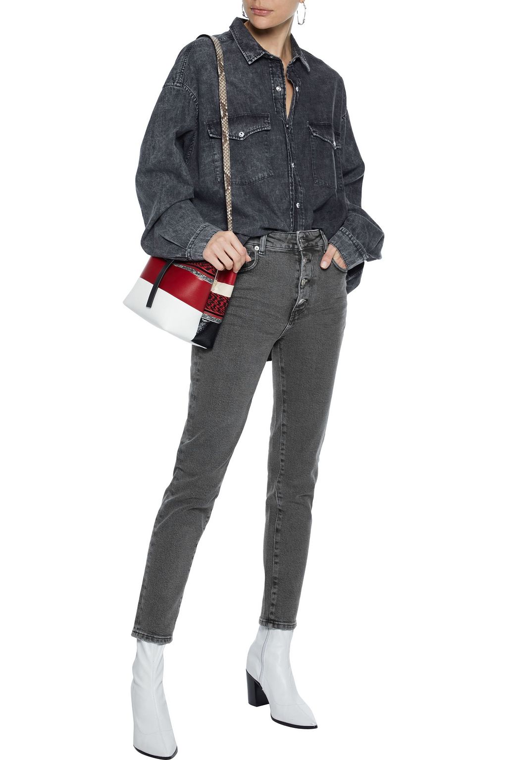 IRO Gaety cropped high-rise skinny jeans