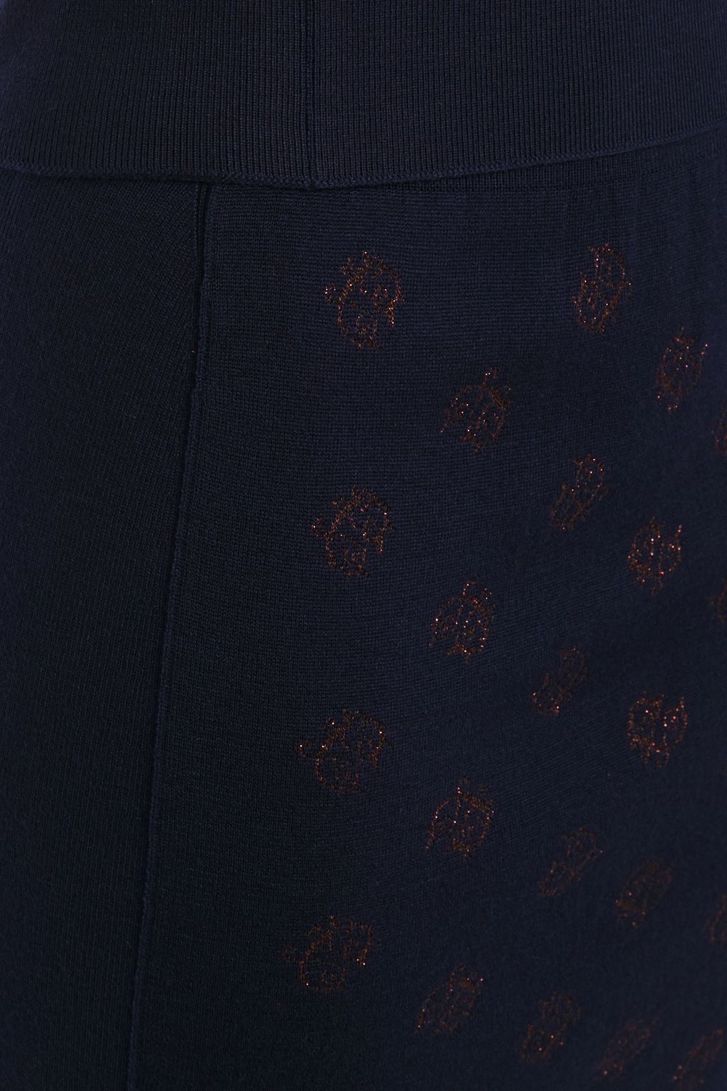 CHLOÉ Metallic intarsia wool-blend skirt