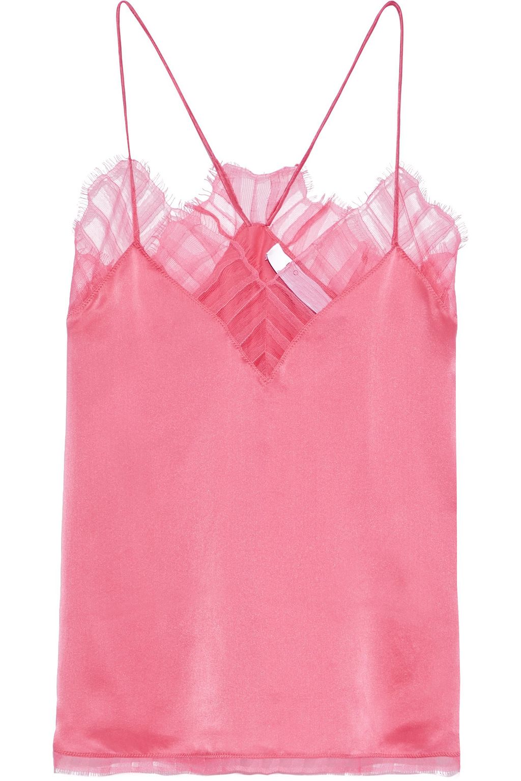 pink lace camisole
