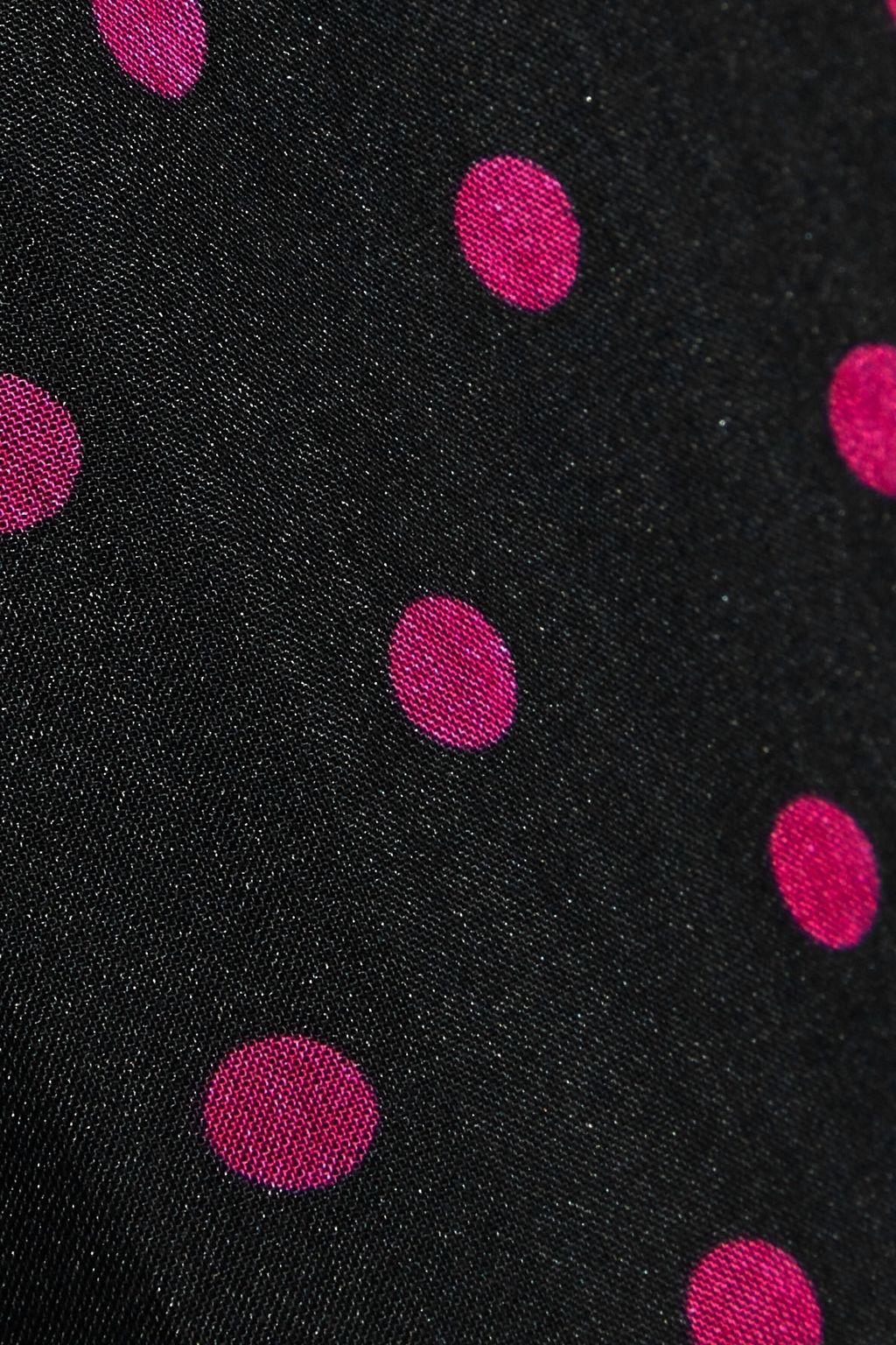 RTA Ariana layered polka-dot silk-chiffon mini dress