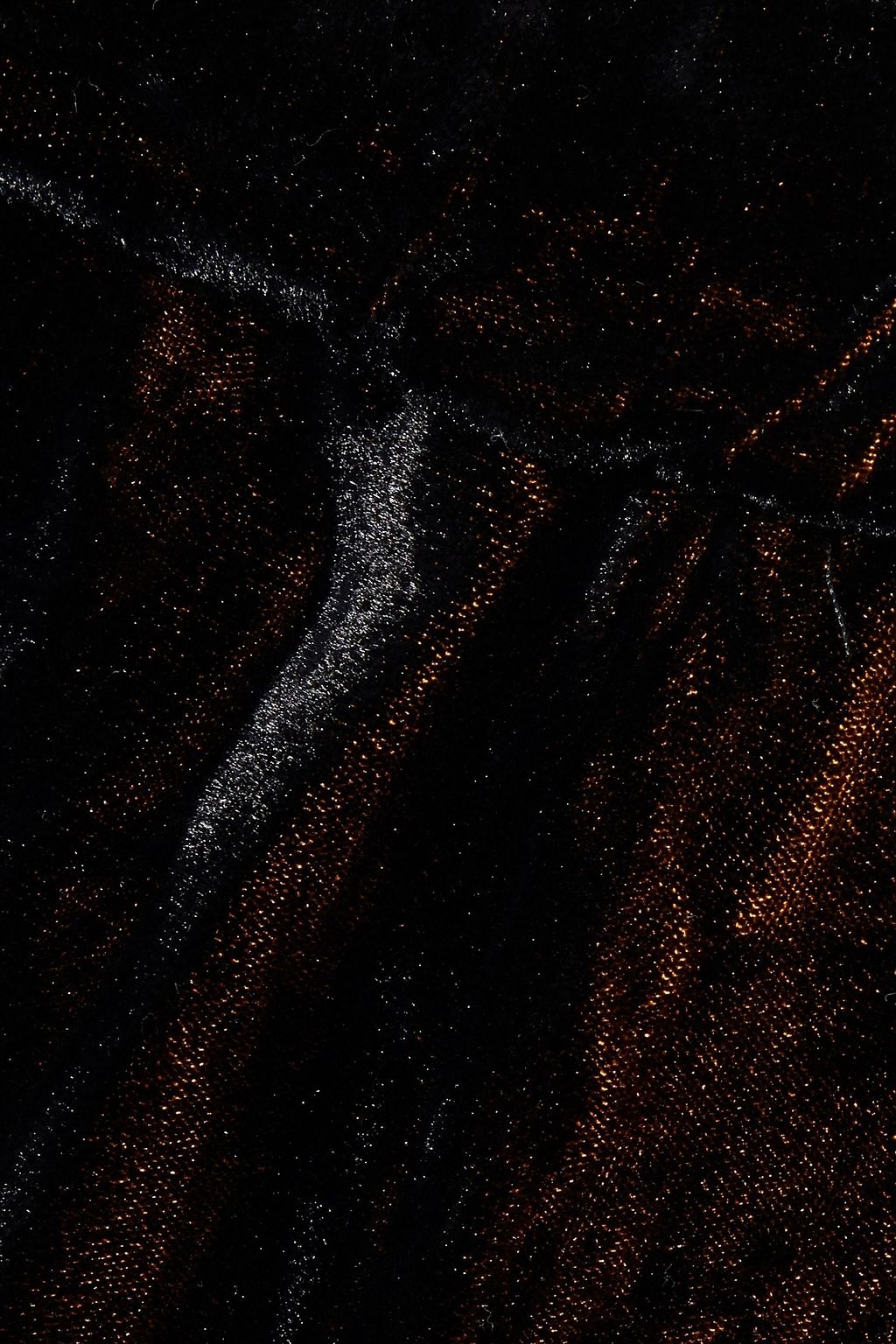 ALICE + OLIVIA Pete metallic crushed-velvet track pants