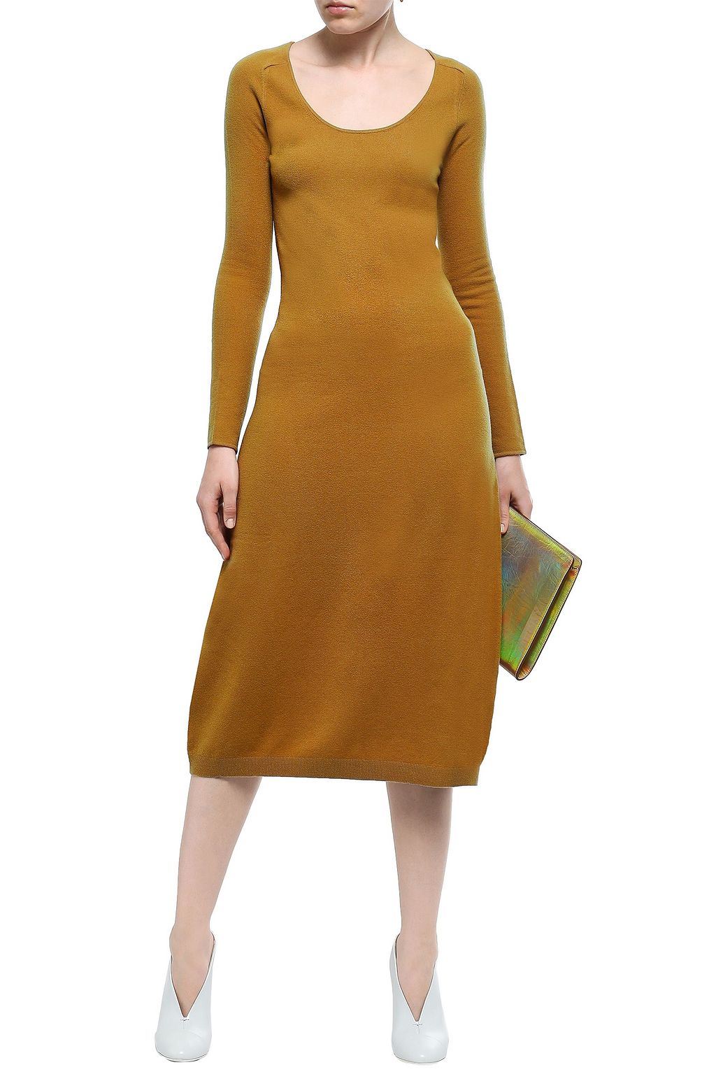 JOSEPH Wool-blend midi dress