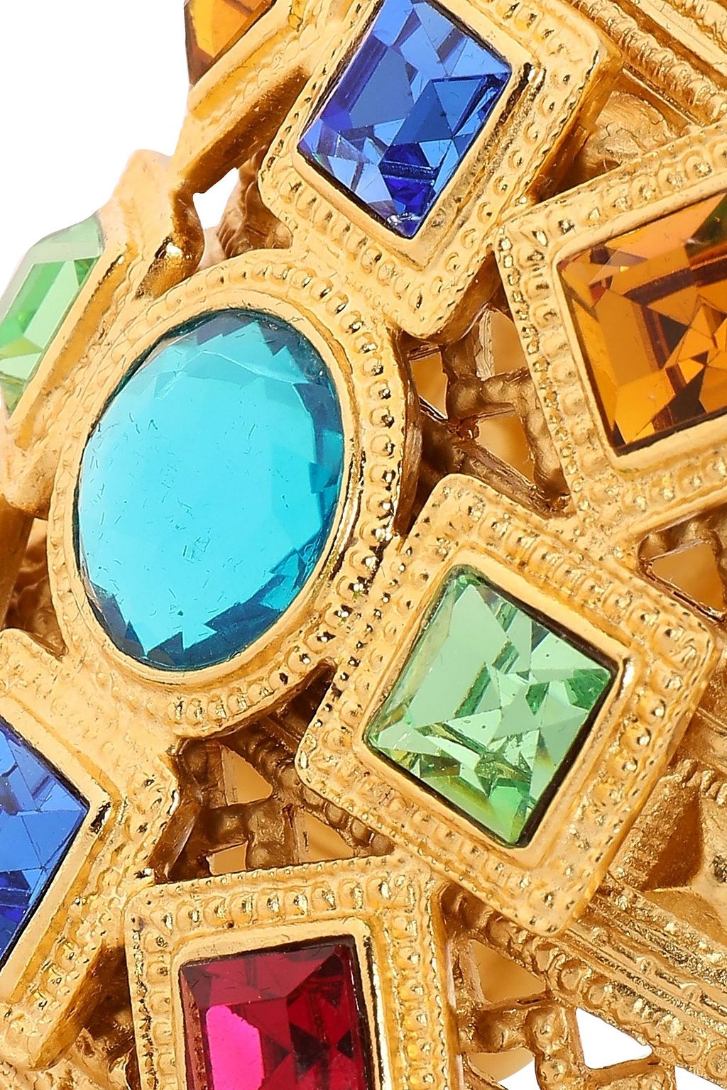 BEN-AMUN 24-karat gold-plated Swarovski crystal cuff