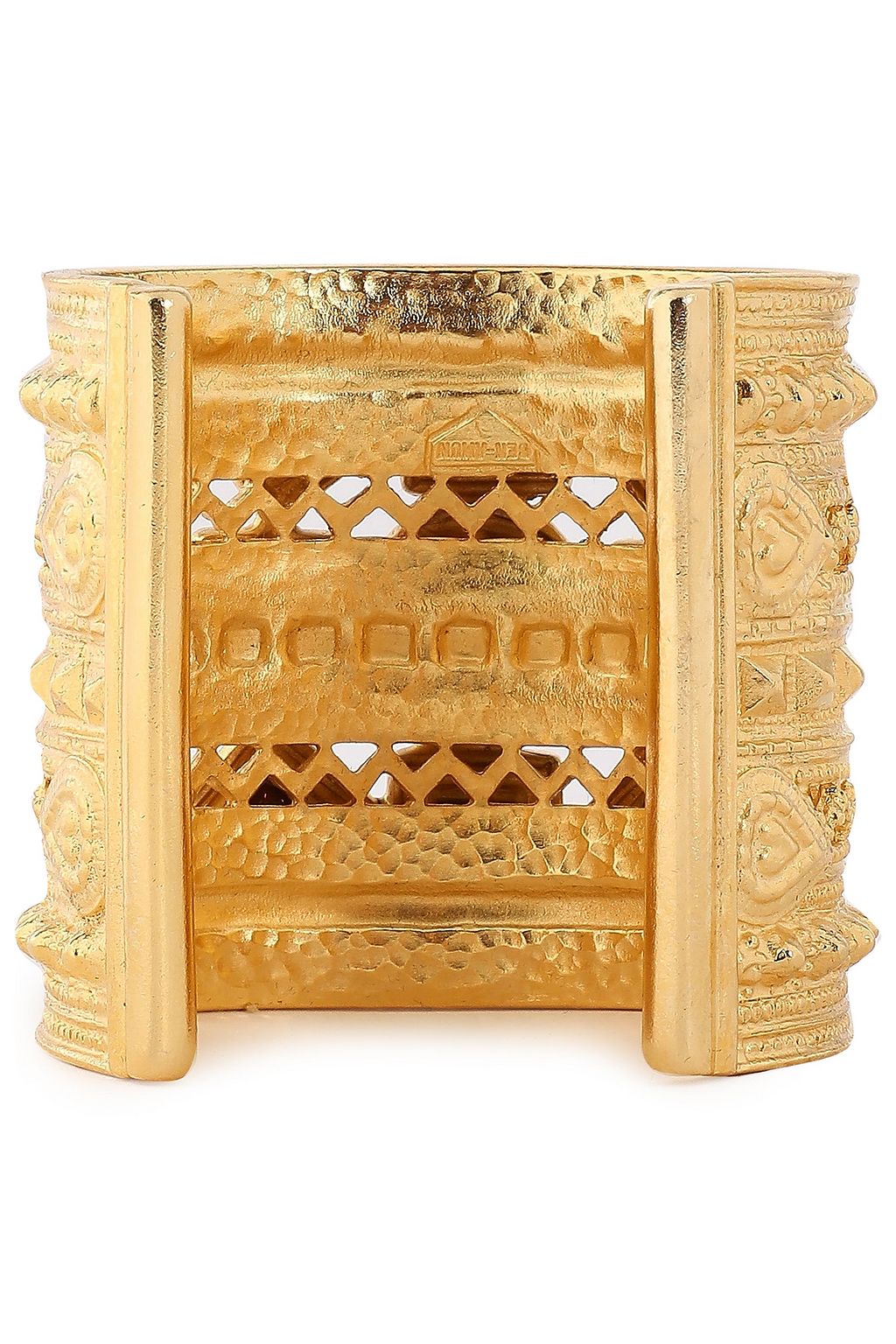 BEN-AMUN 24-karat gold-plated Swarovski crystal cuff