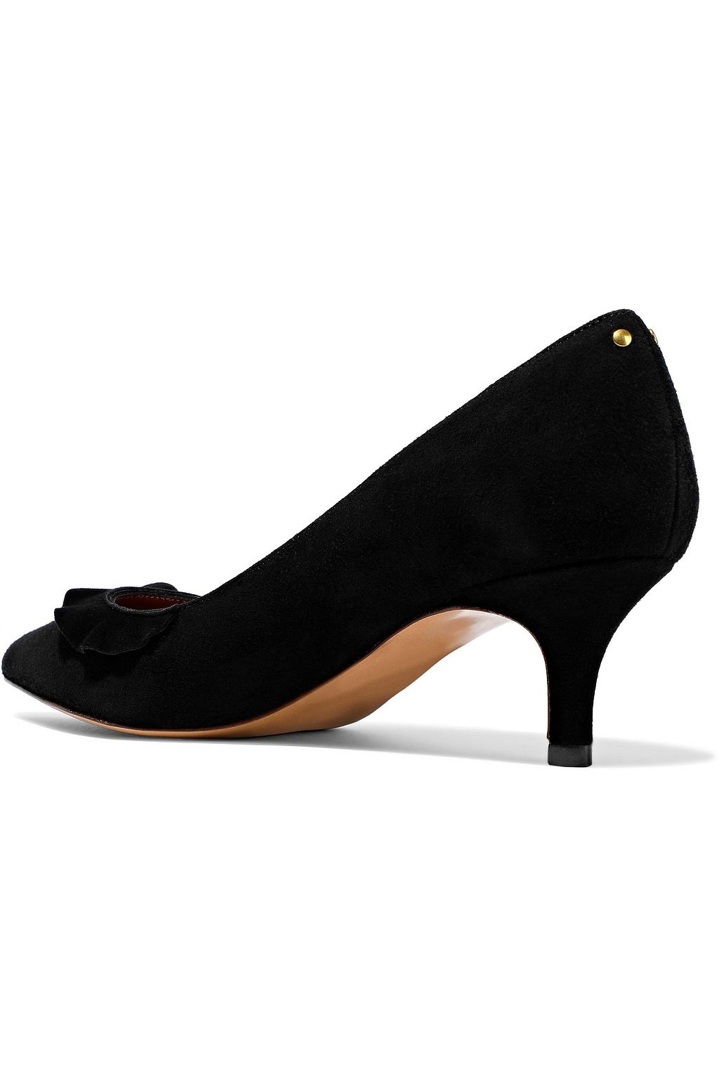 JÉRÔME DREYFUSS Panpan Frou Frou ruffle-trimmed suede pumps