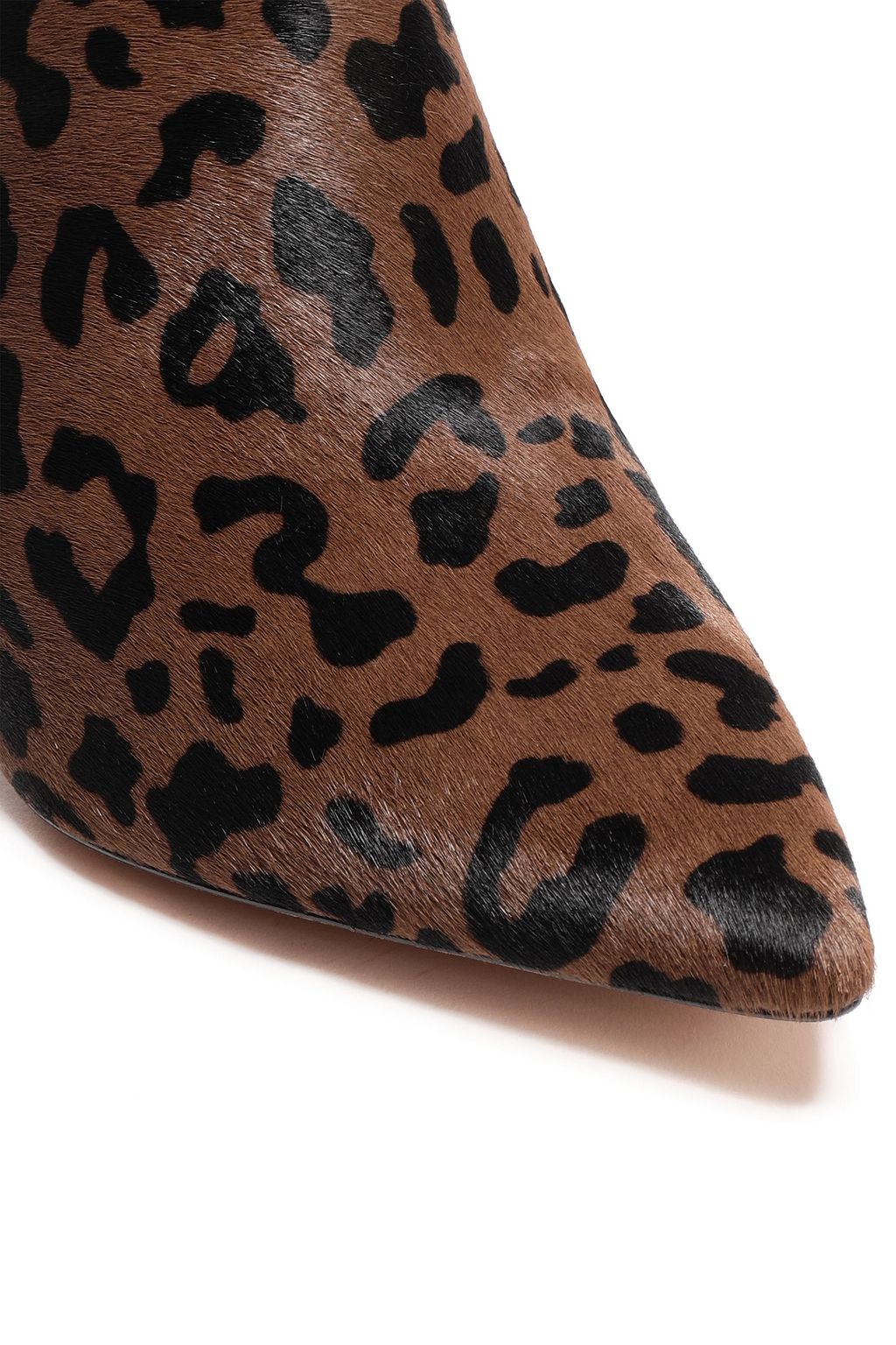 DIANE VON FURSTENBERG Leopard-print calf hair mules