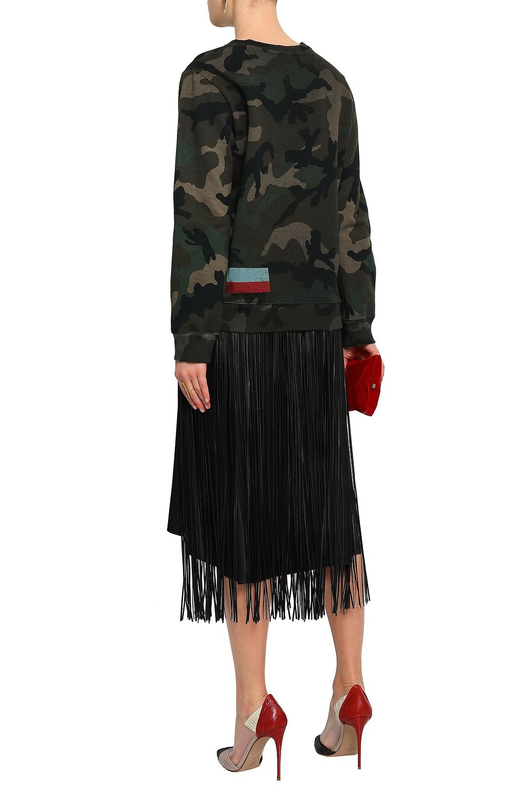 VALENTINO GARAVANI Fringed leather belt