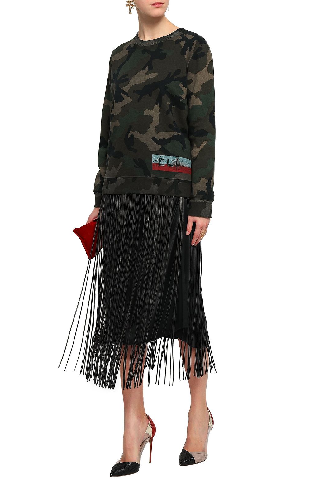 VALENTINO GARAVANI Fringed leather belt