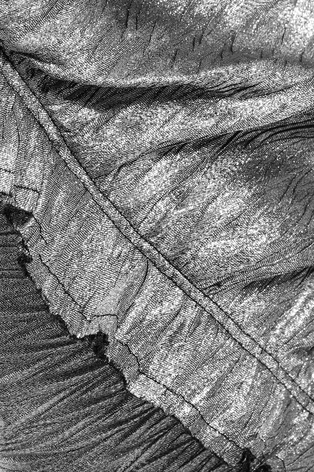 IRO Frisus ruffled lamé mini skirt