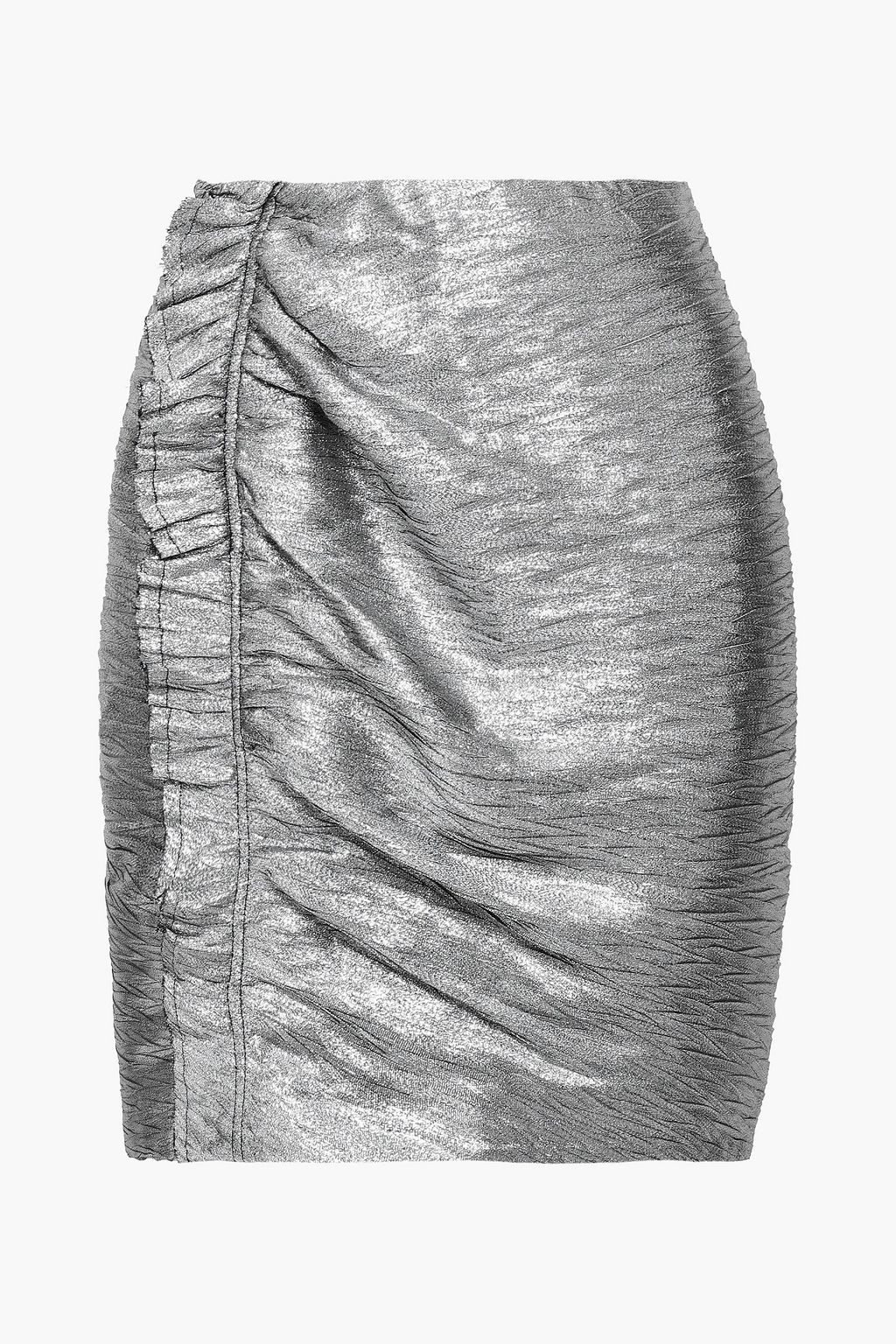 Frisus ruffled lamé mini skirt