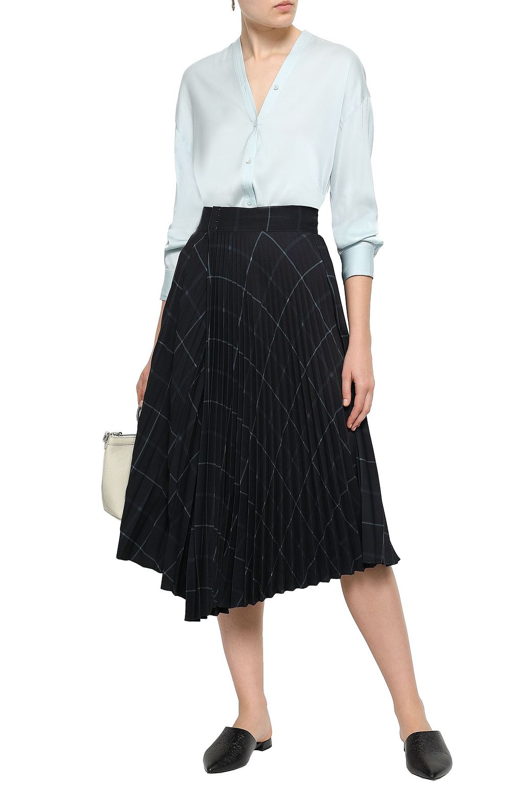 Crepe Midi Skirt