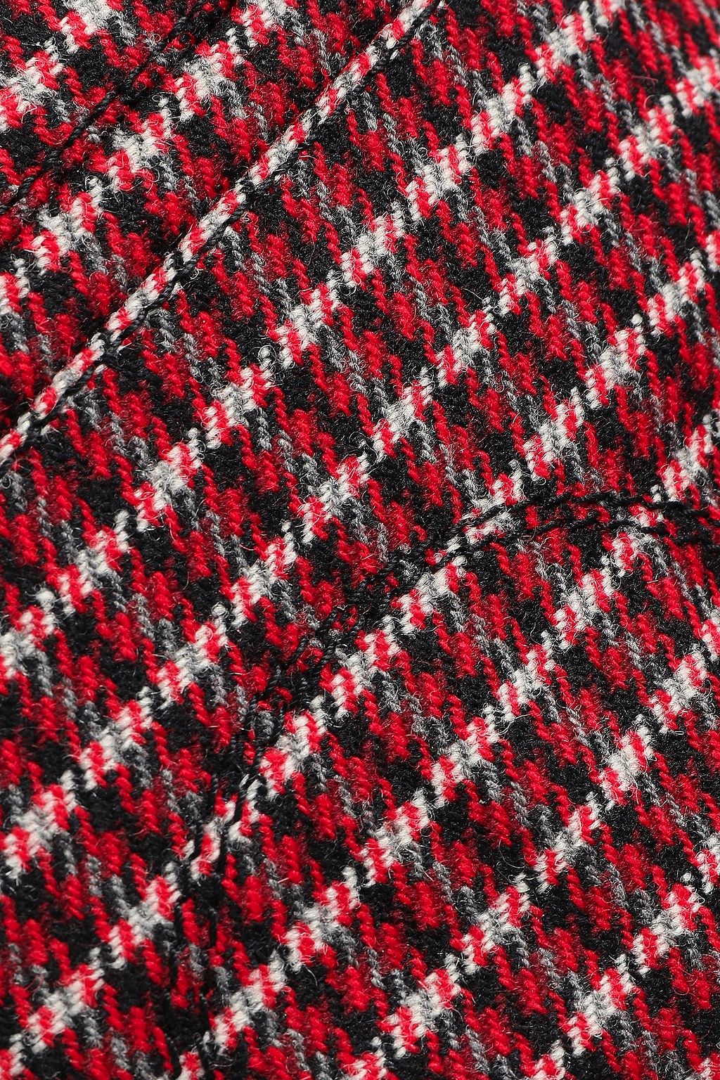 CHLOÉ Checked wool-blend tweed bootcut pants