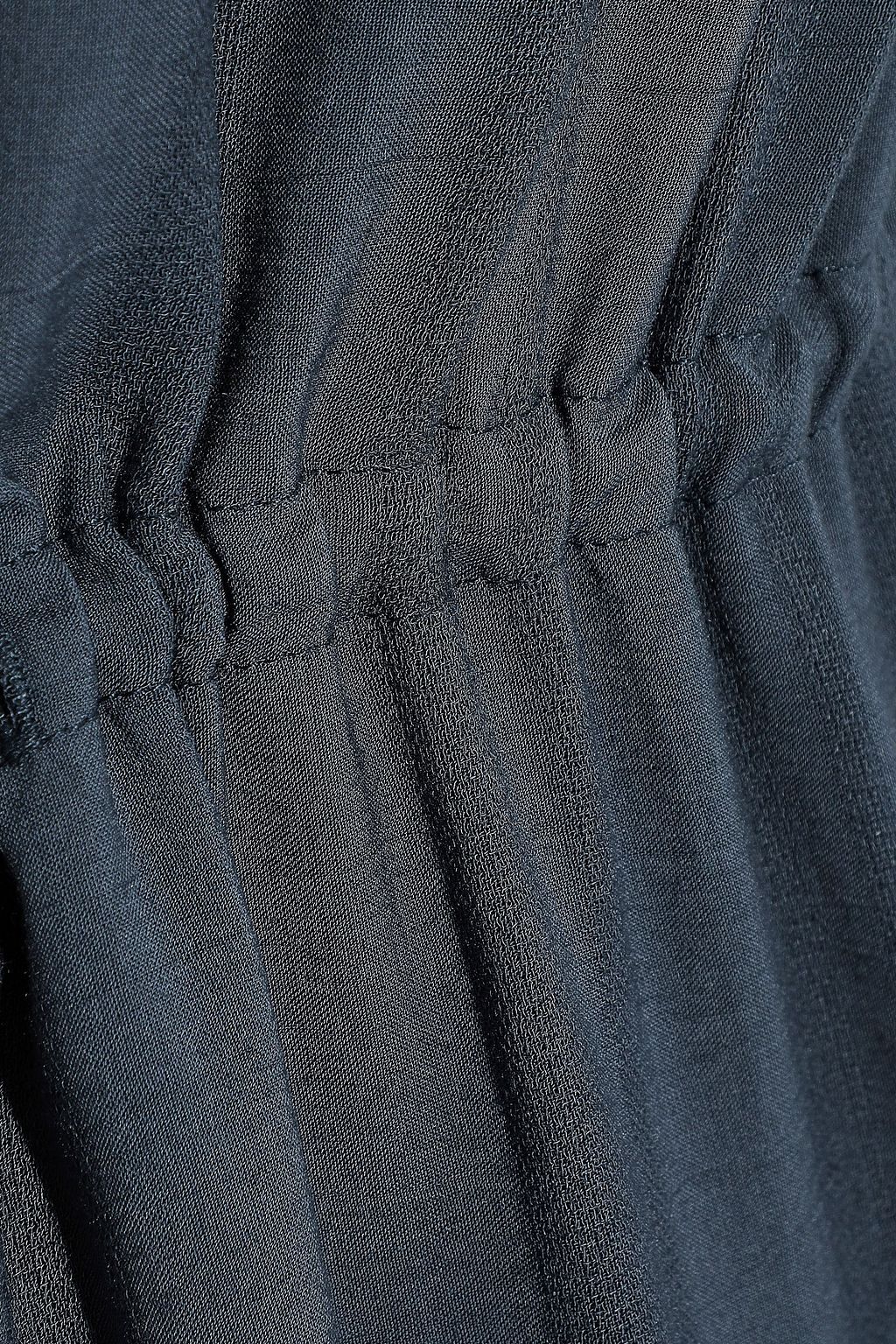 CHARLI Nevin bow-detailed jacquard midi dress