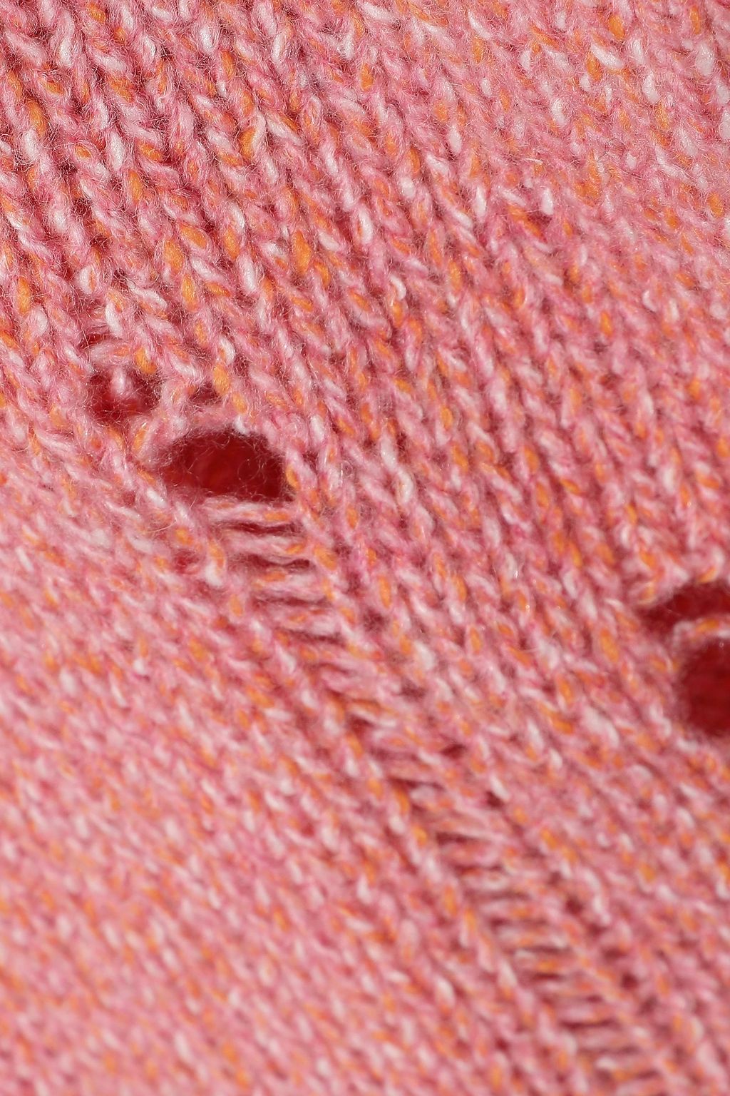 RAQUEL ALLEGRA Distressed merino wool-blend sweater