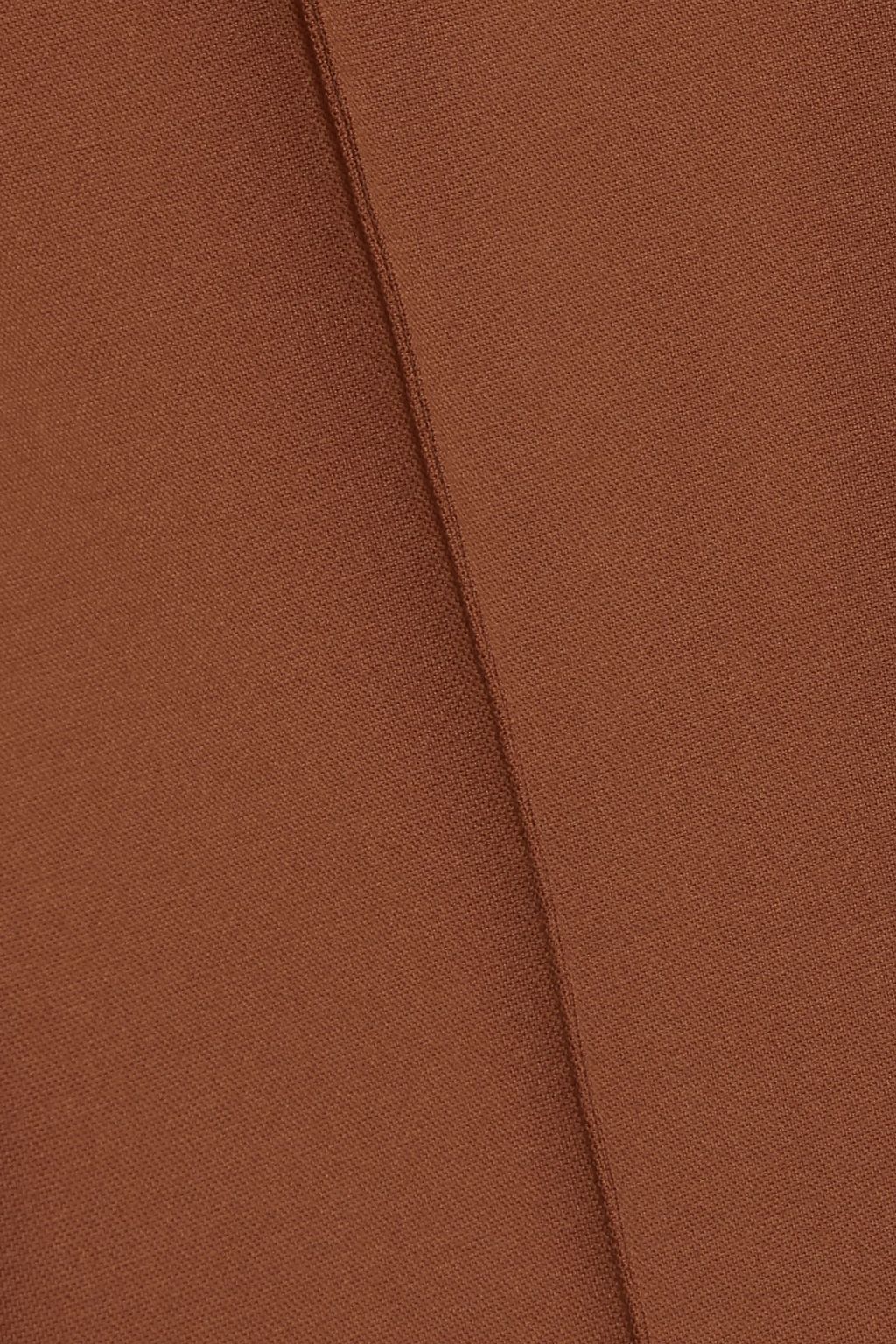 CHLOÉ Cropped stretch-wool flared pants