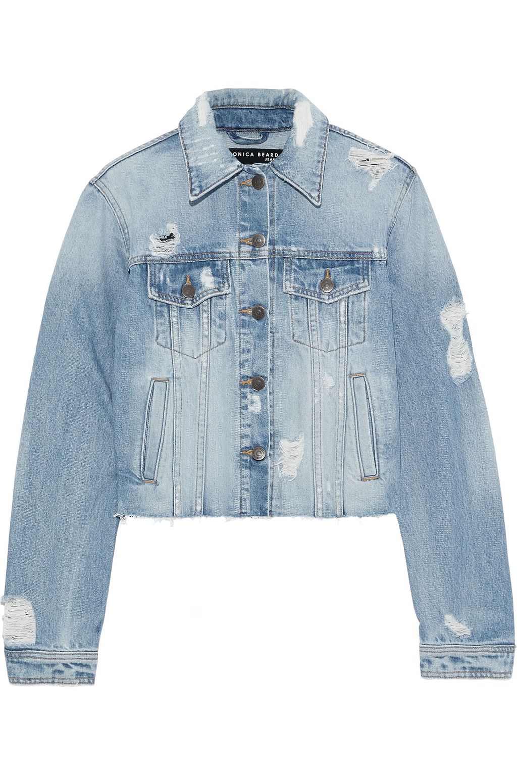cara cropped denim jacket
