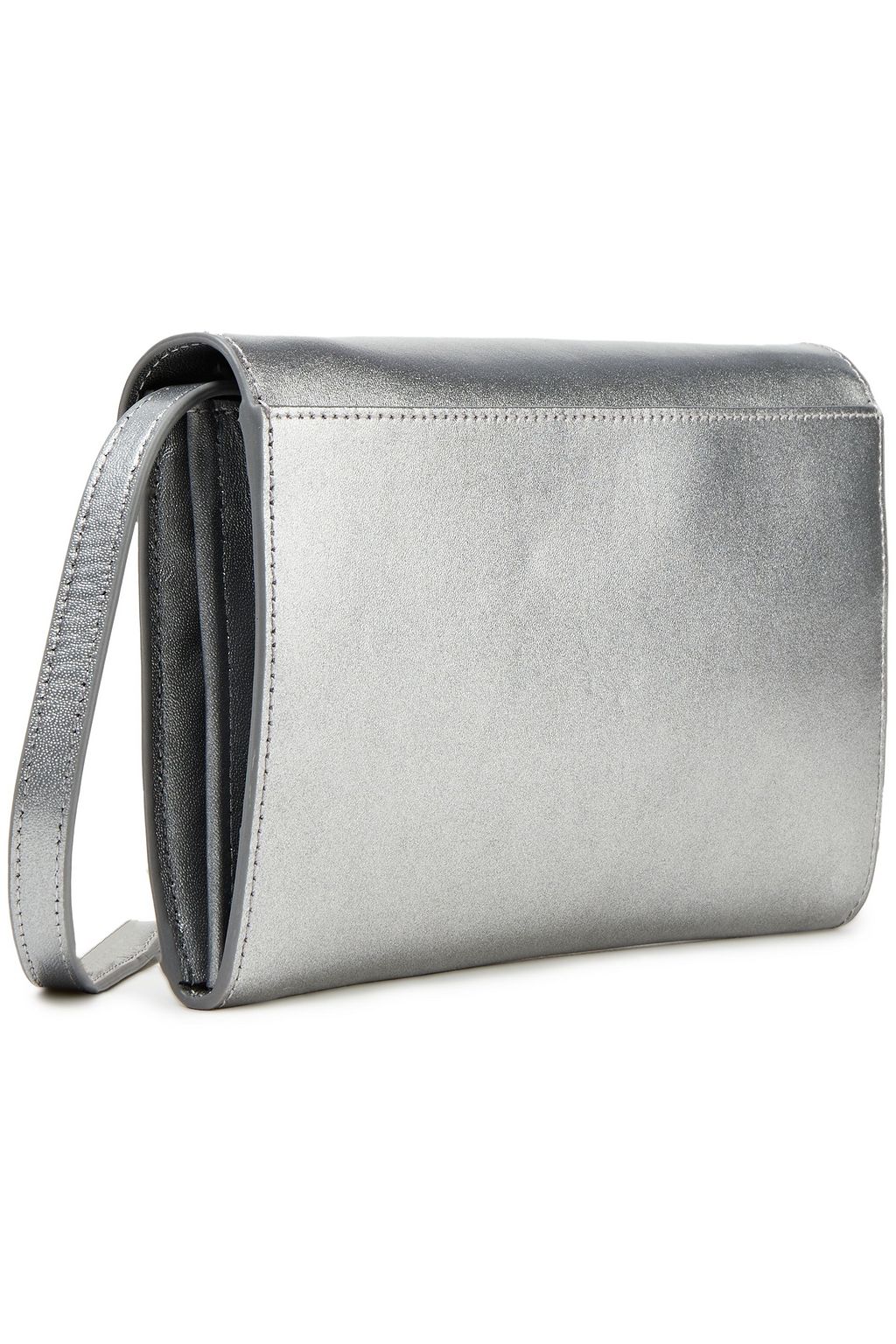 FURLA Eye metallic leather wallet