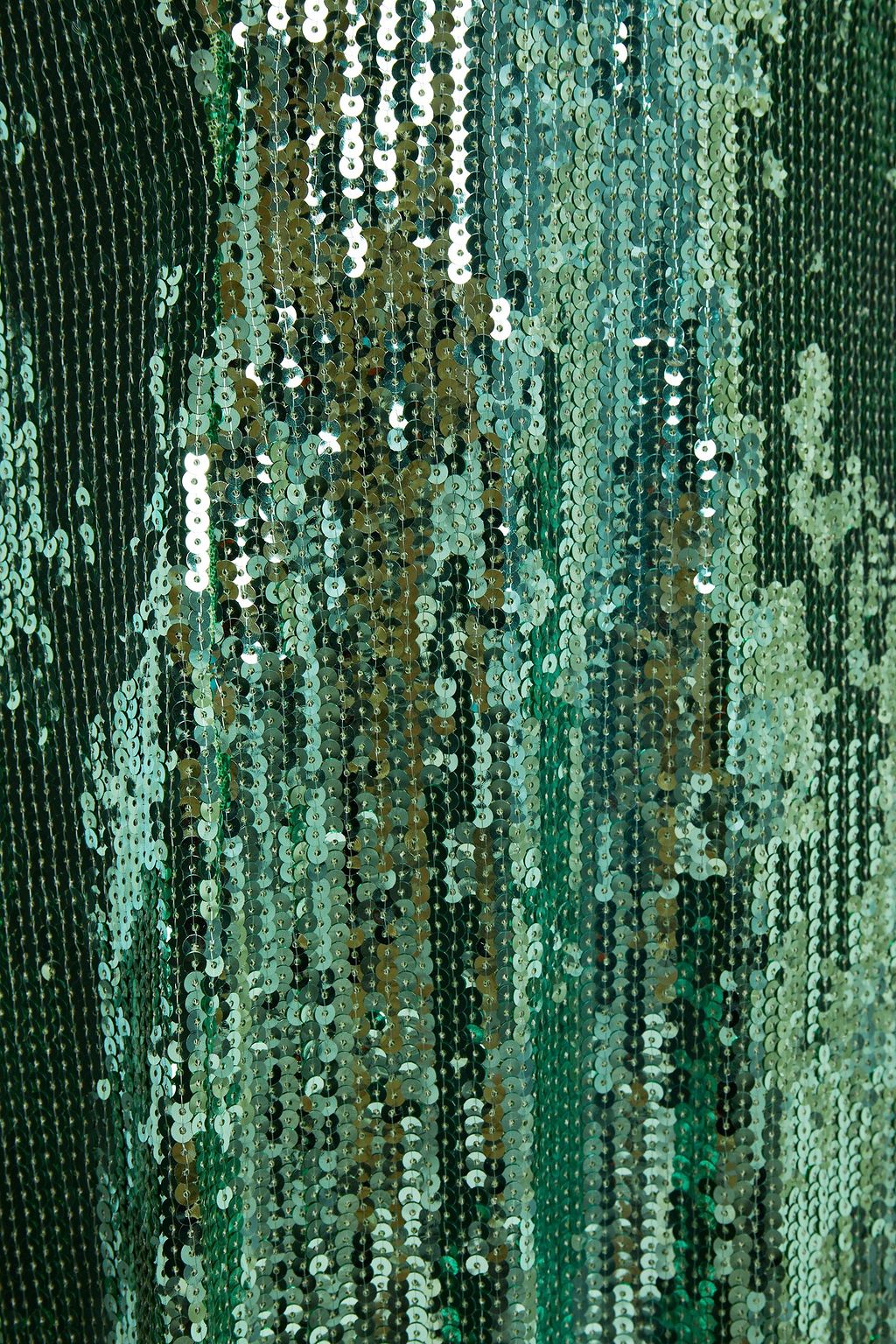 GALVAN  LONDON Sequined mesh midi dress