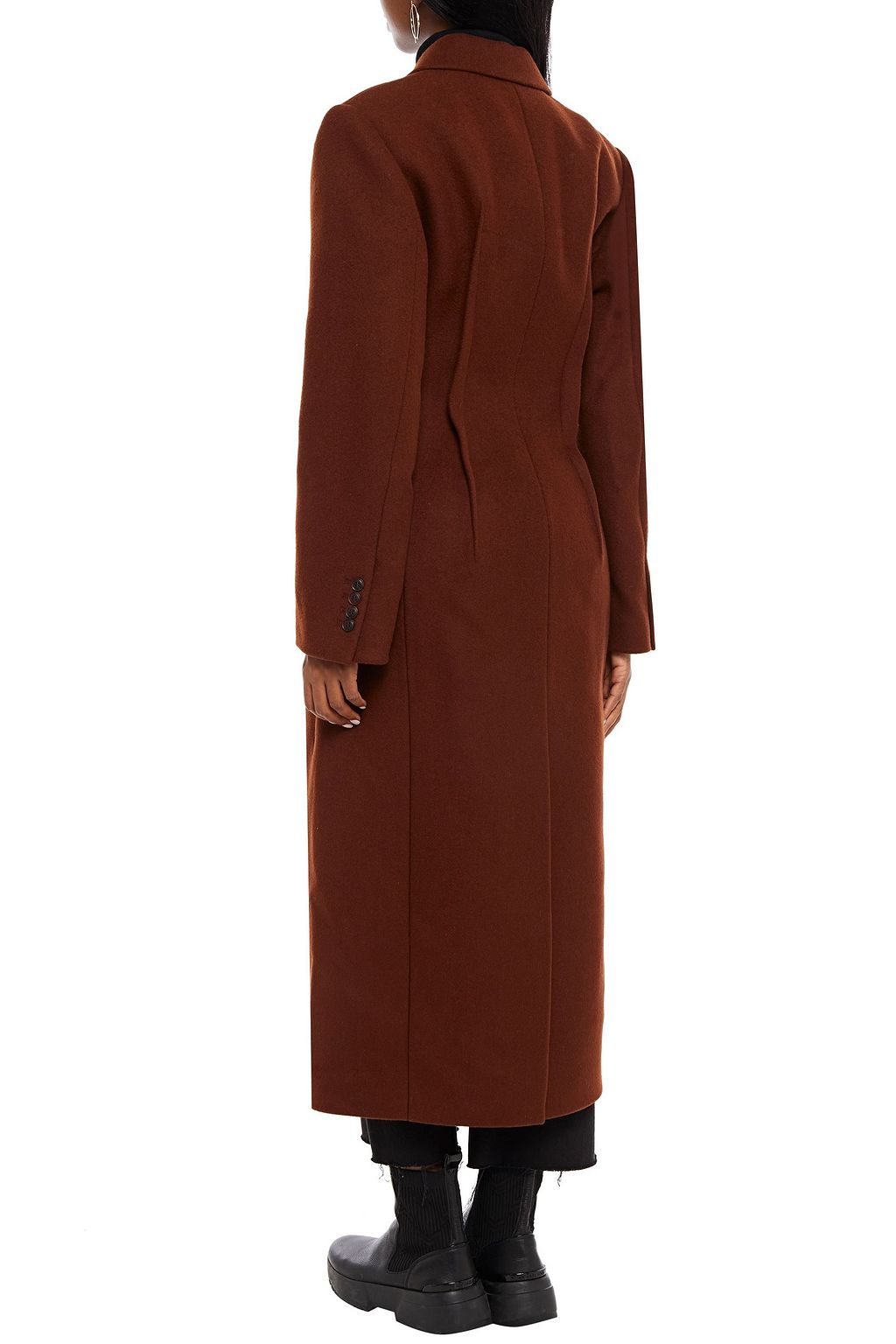 ALEXANDER WANG Embroidered wool-blend felt coat