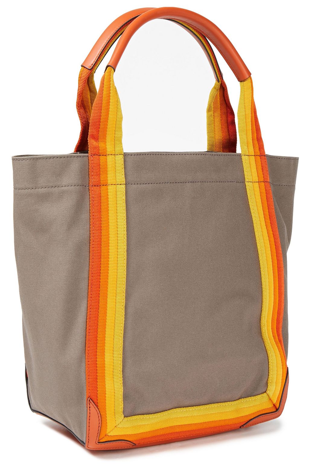 ANYA HINDMARCH Striped cotton-canvas tote