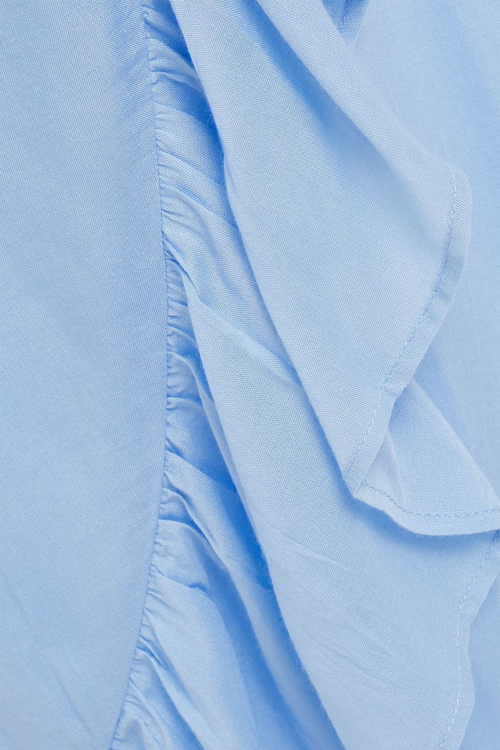 MELISSA ODABASH Danni ruffled voile midi wrap skirt