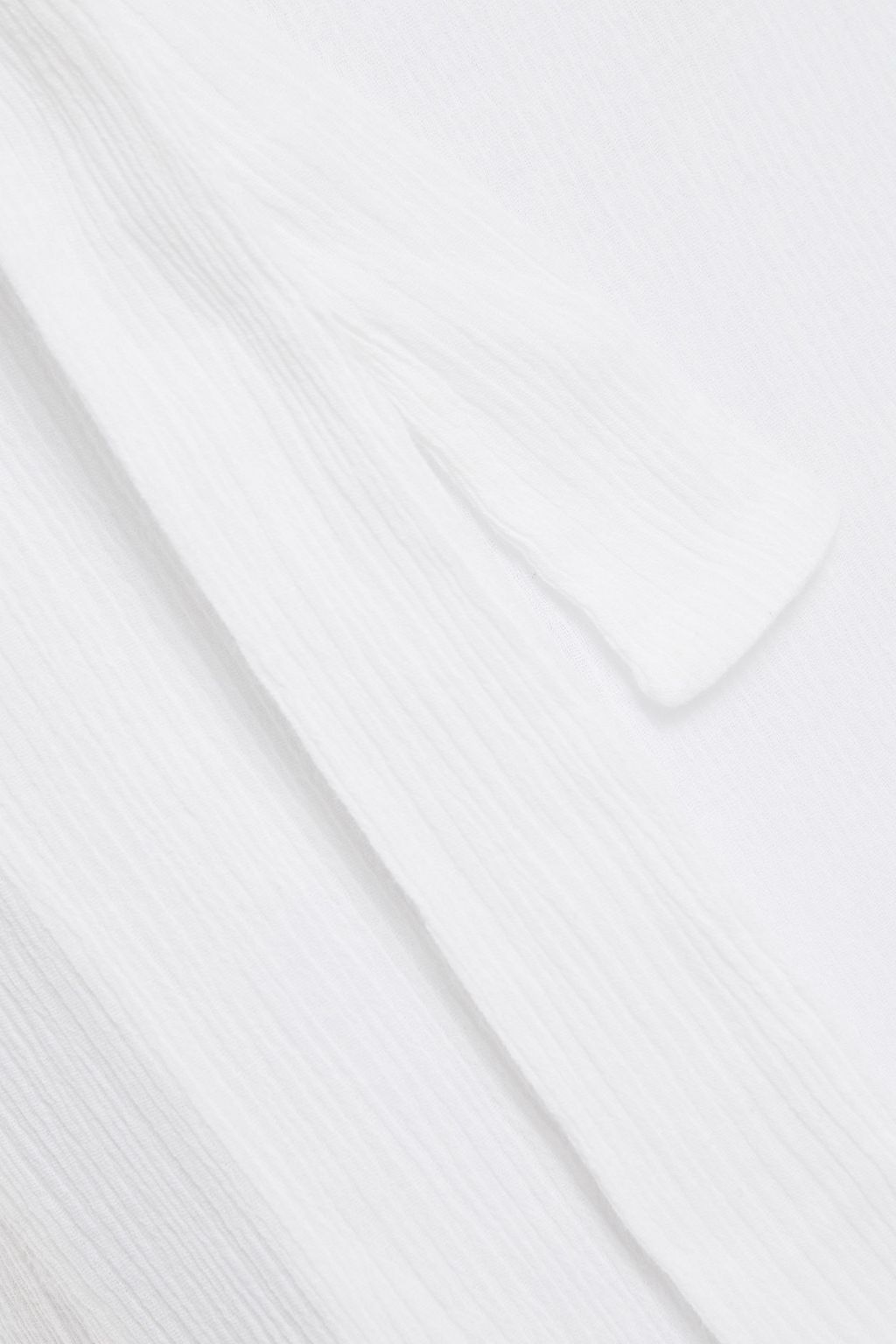 MELISSA ODABASH Danni ruffled cotton-gauze midi wrap skirt
