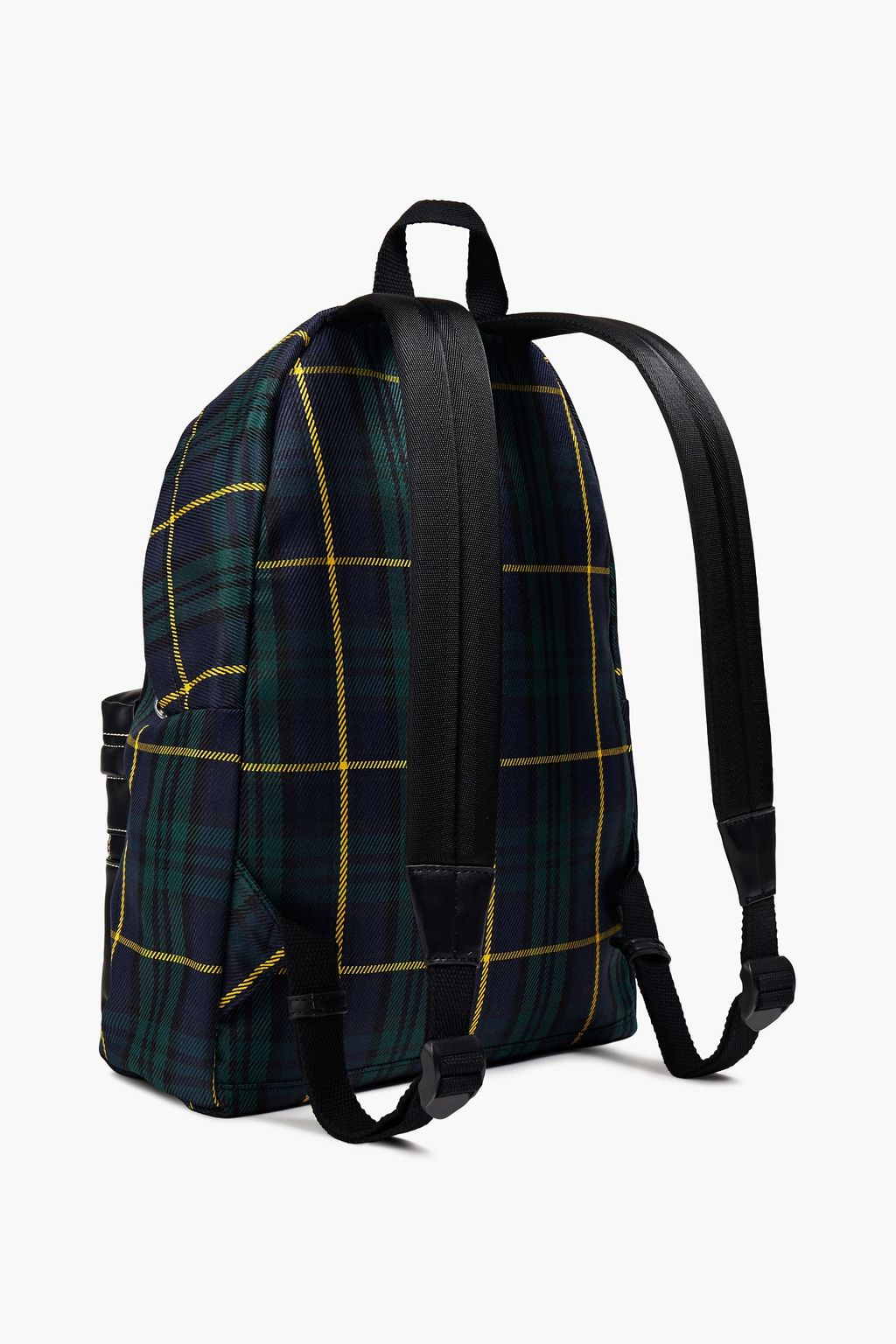 A.P.C. フェイクレザーパネル チェックツイル バックパック