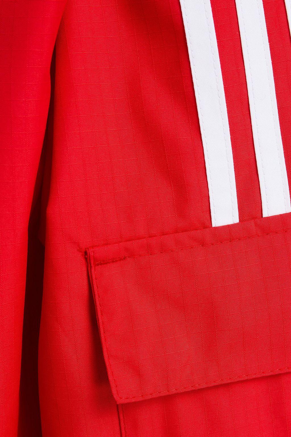 ADIDAS ORIGINALS Striped shell hooded jacket