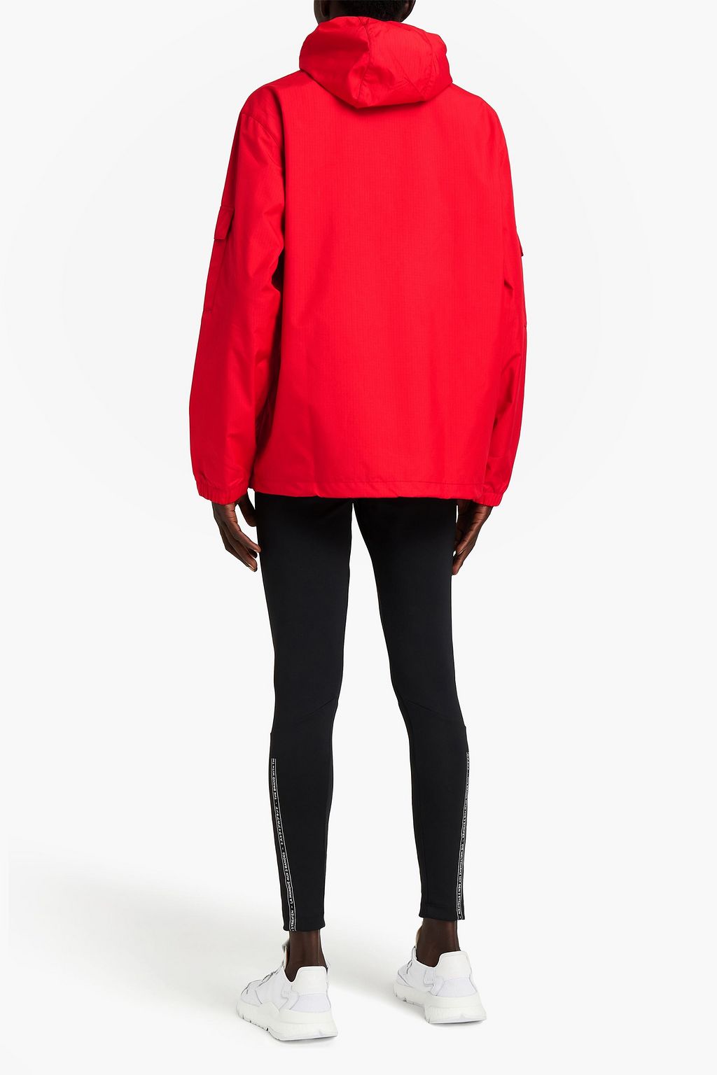 ADIDAS ORIGINALS Striped shell hooded jacket