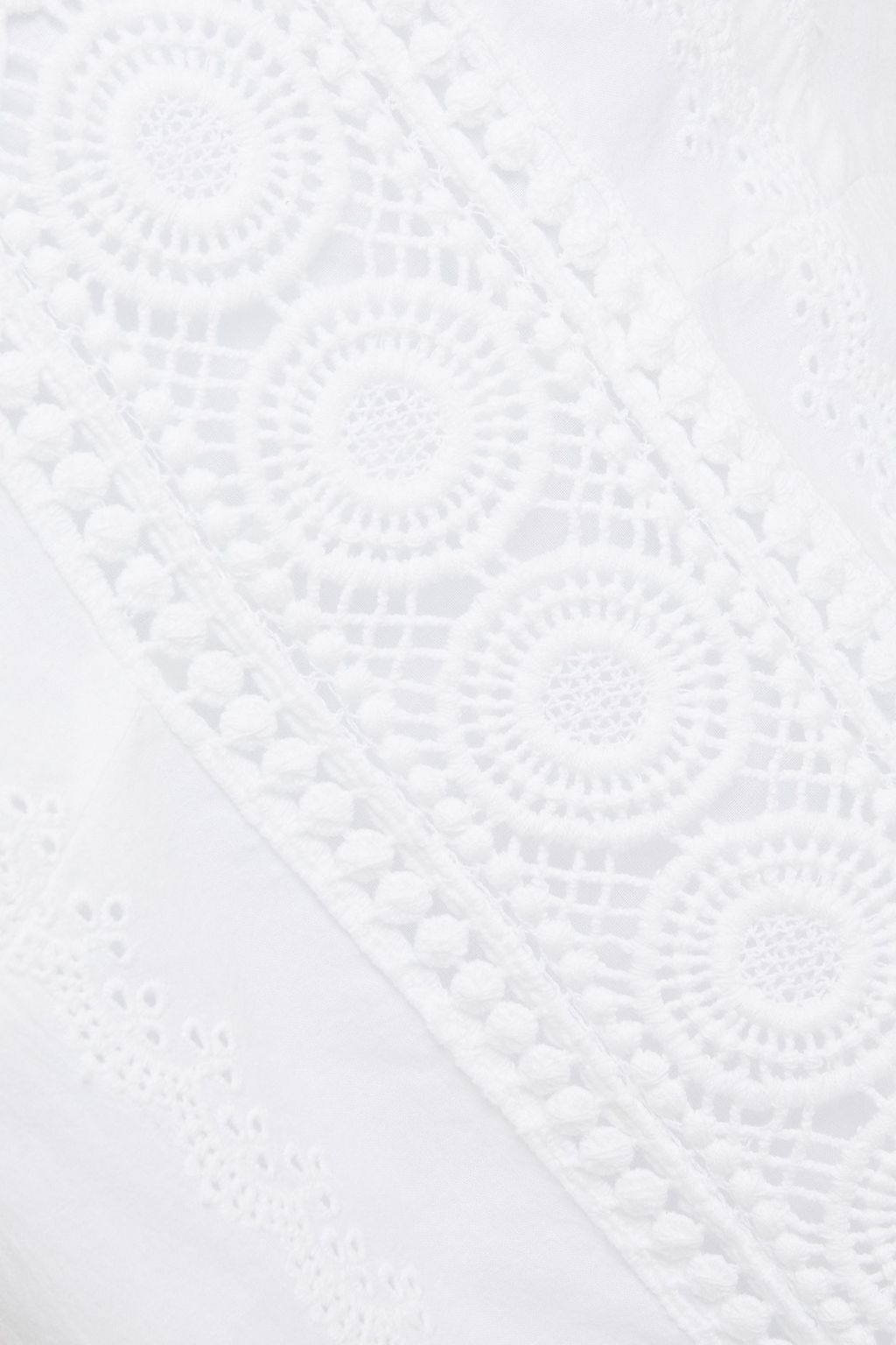 MELISSA ODABASH Poppy broderie anglaise cotton mini dress