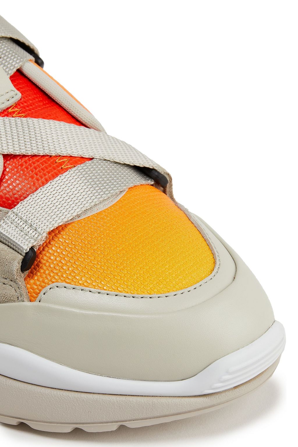 CHLOÉ Dégradé lizard-effect leather sneakers