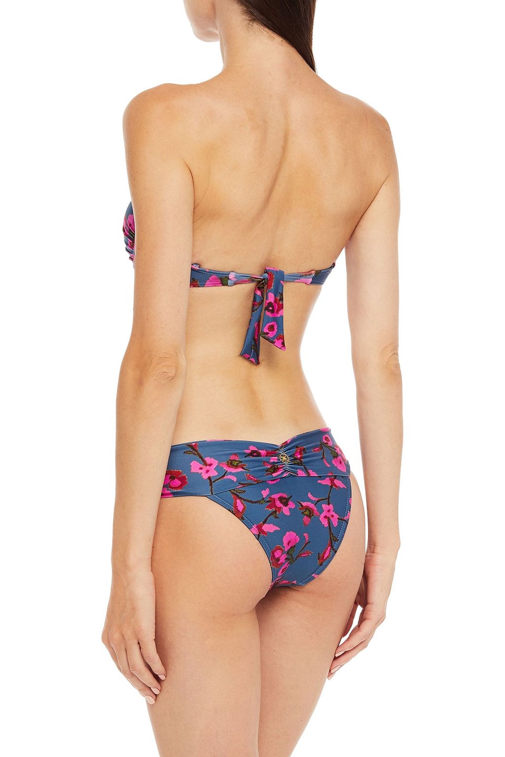 VIX PAULA HERMANNY Floral-print bandeau bikini top