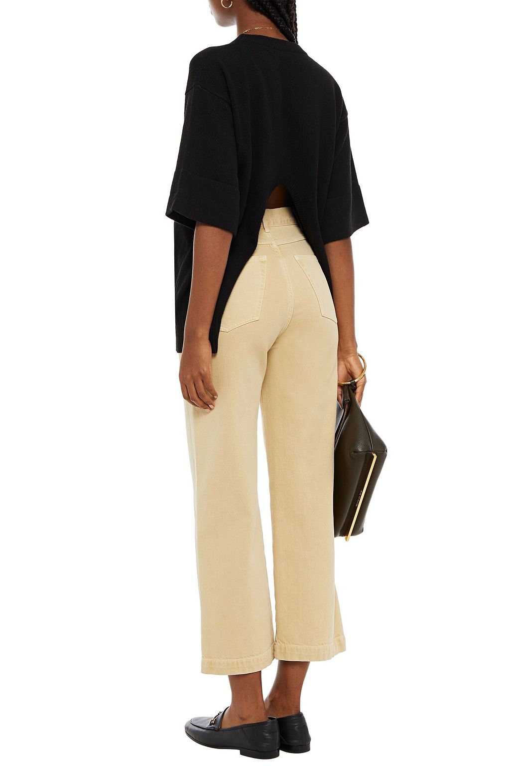 SEE BY CHLOÉ Split-back wool-blend top