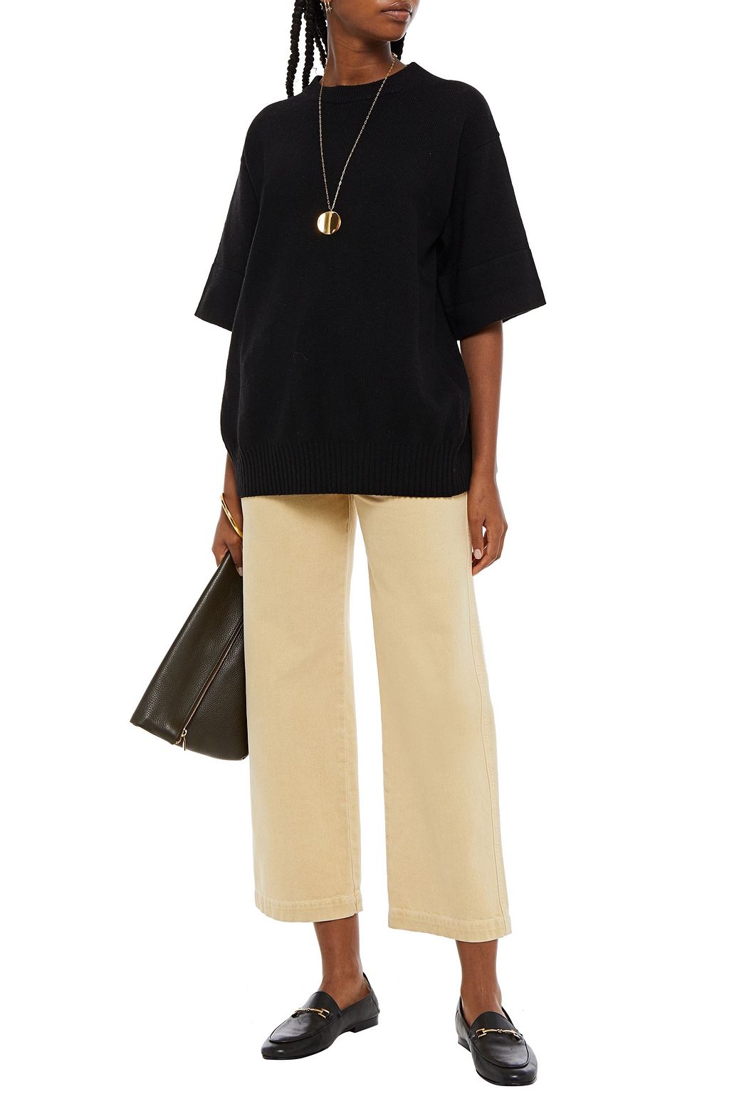 SEE BY CHLOÉ Split-back wool-blend top