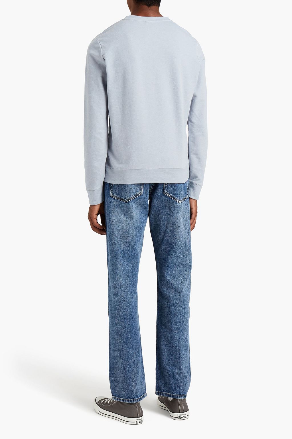 A.P.C. Printed French cotton-terry sweatshirt